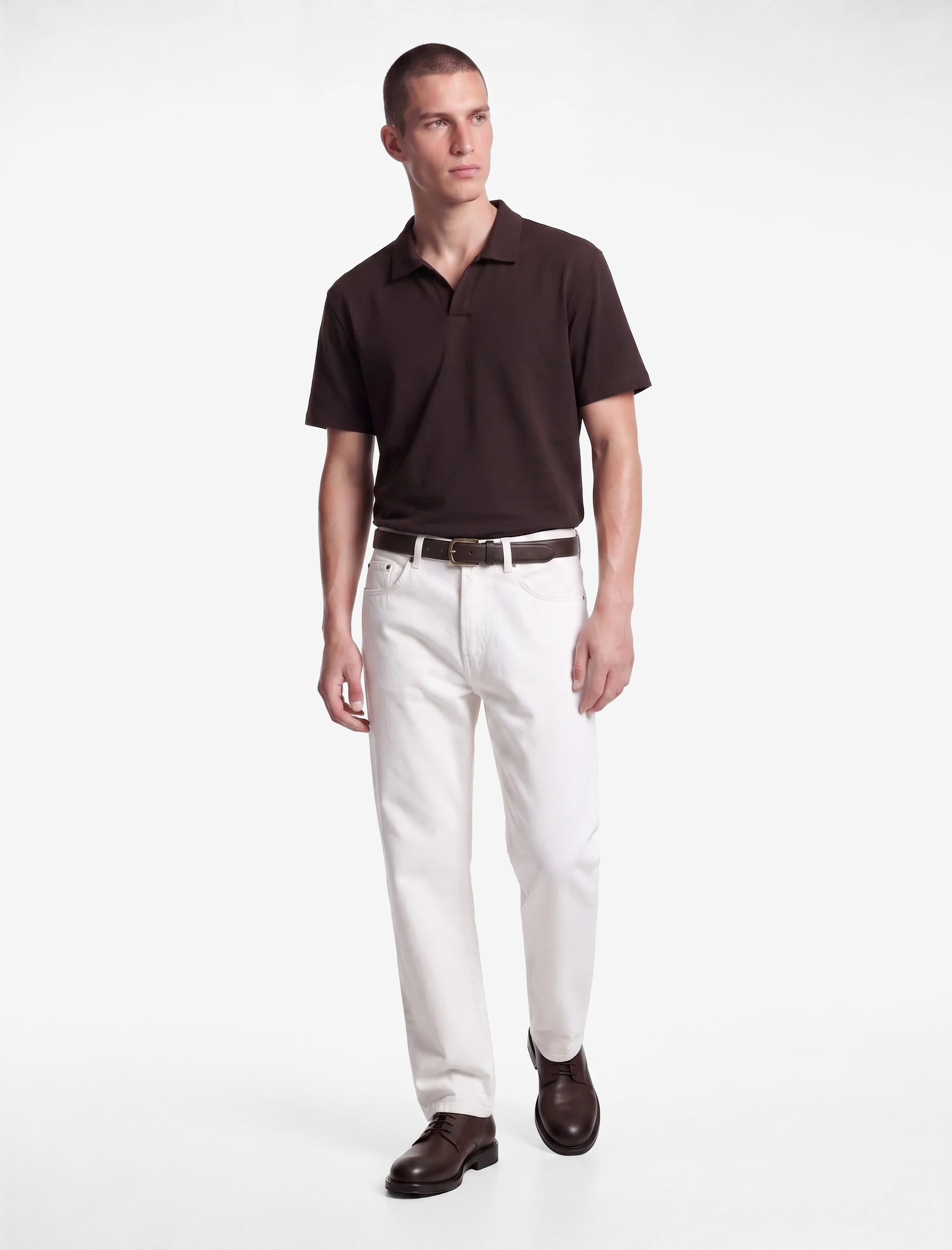   Regular Fit Kısa Kollu Pike Kumaş Pamuklu Polo Yaka Tişört