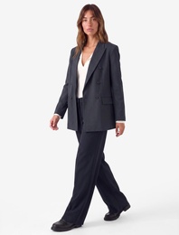 Viskon Karışımlı Normal Bel Cepli Straight Fit Pantolon