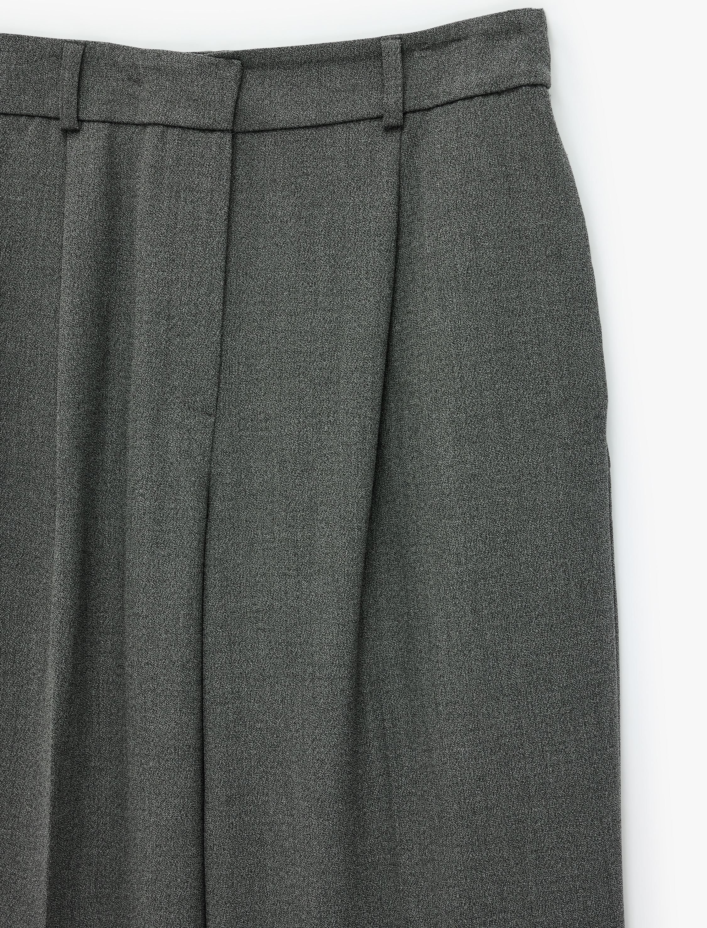 Koton Viskon Karışımlı Normal Bel Cepli Straight Fit Pantolon görsel 7