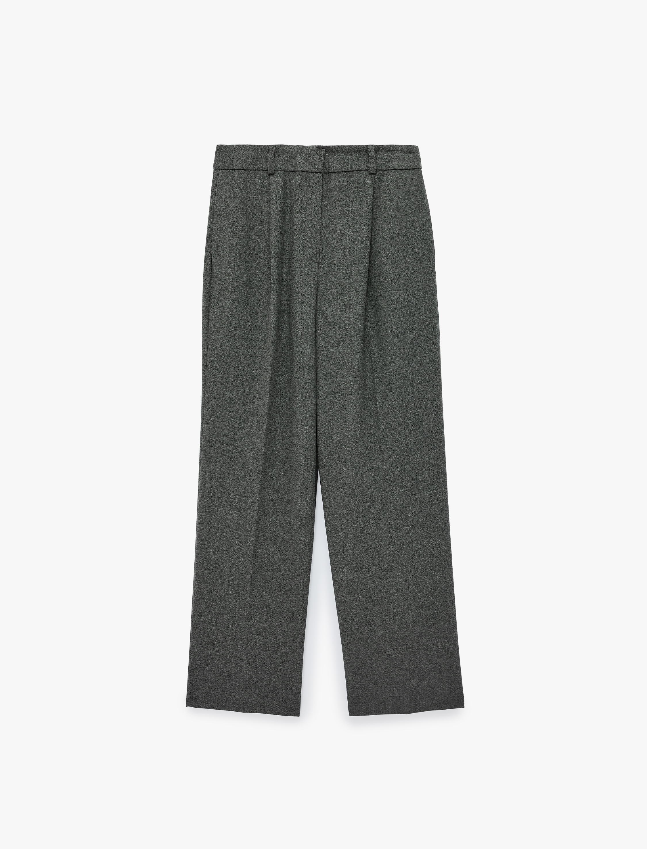 Koton Viskon Karışımlı Normal Bel Cepli Straight Fit Pantolon görsel 5