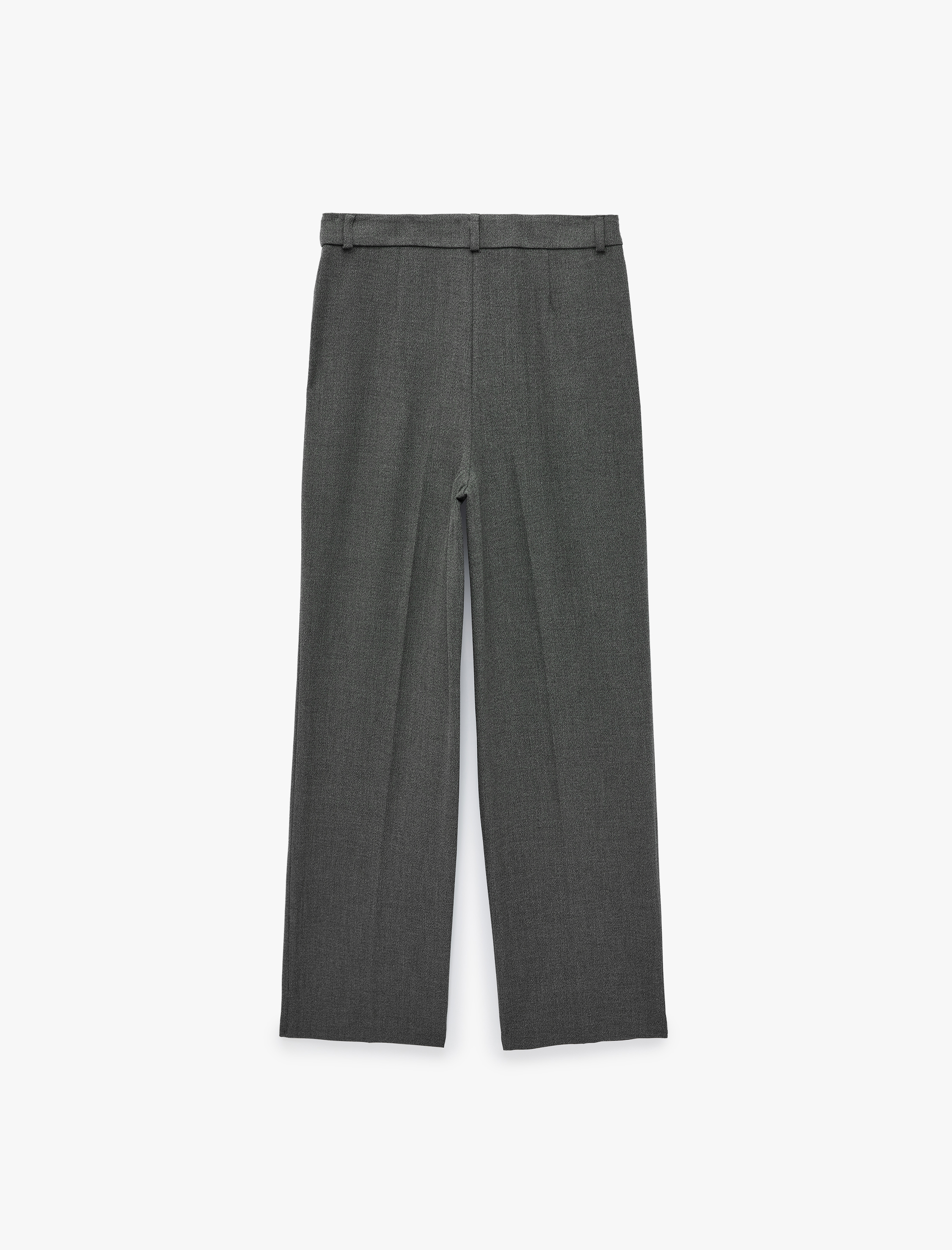 Koton Viskon Karışımlı Normal Bel Cepli Straight Fit Pantolon görsel 6