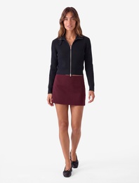 Slim Fit Cepli Mini Şort Etek