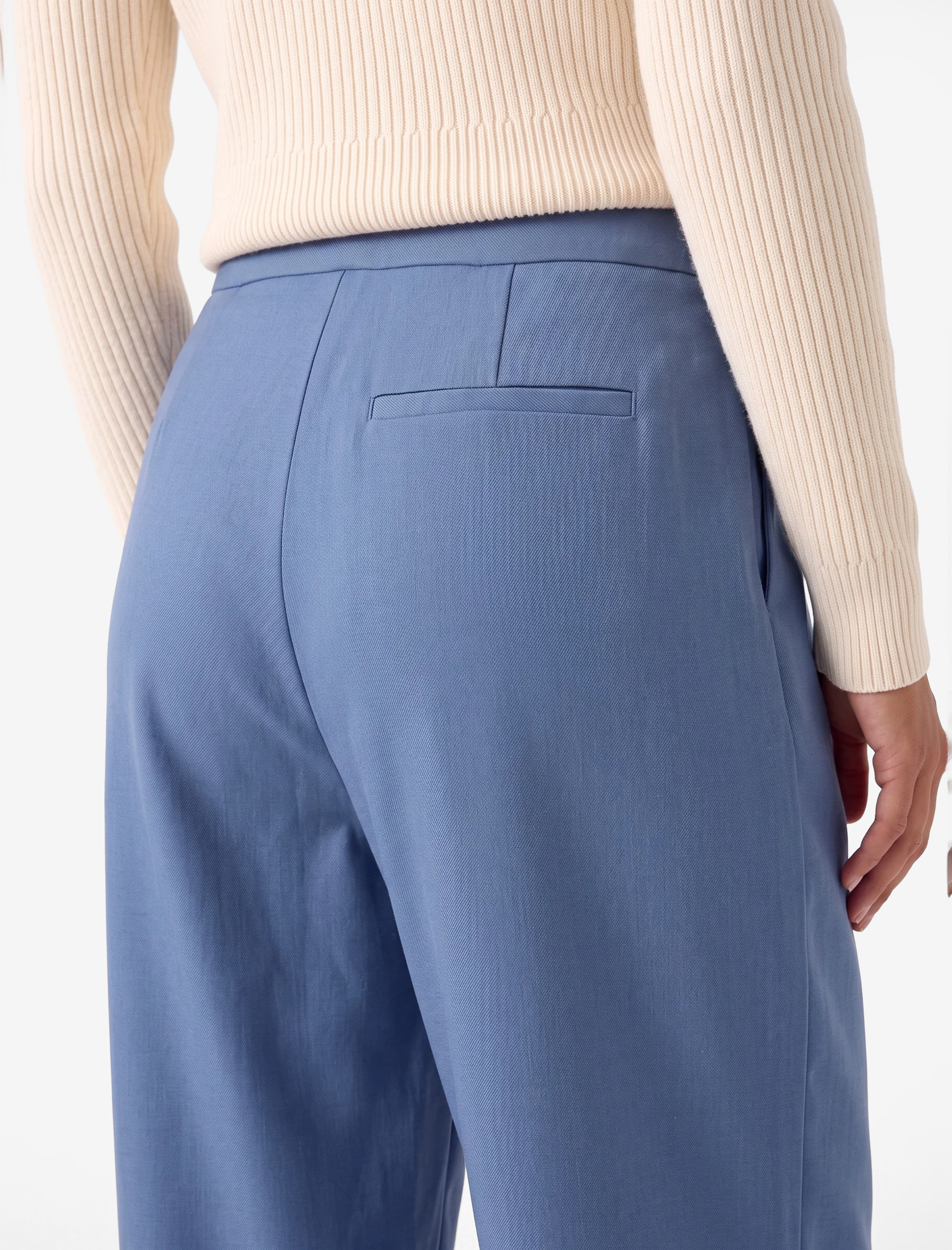 Koton Regular Fit Pile Detaylı Cepli Barrel Kesim Pantolon görsel 4