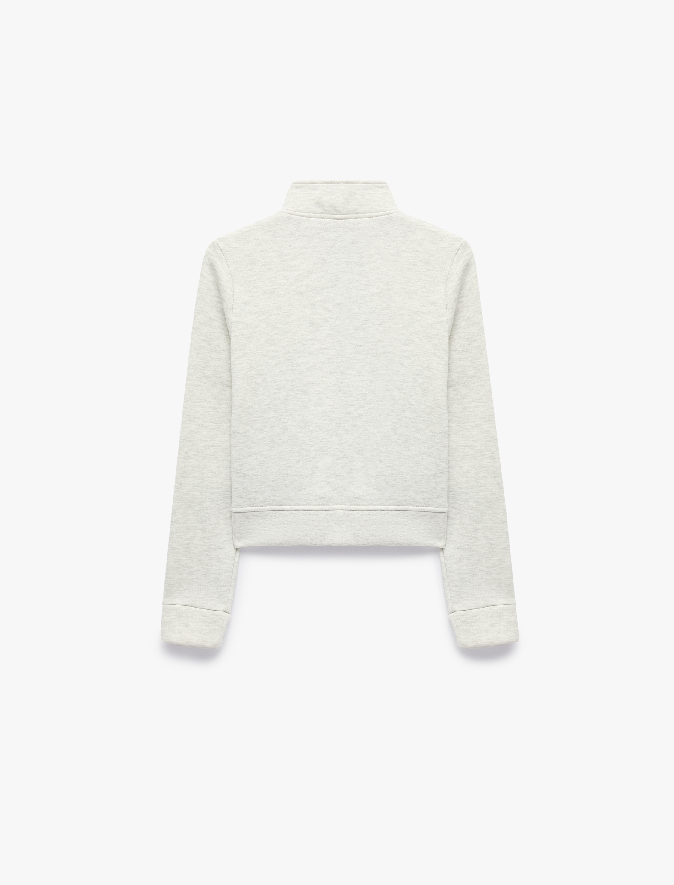   Metal Düğmeli Dik Yaka Fermuarlı Military Sweatshirt
