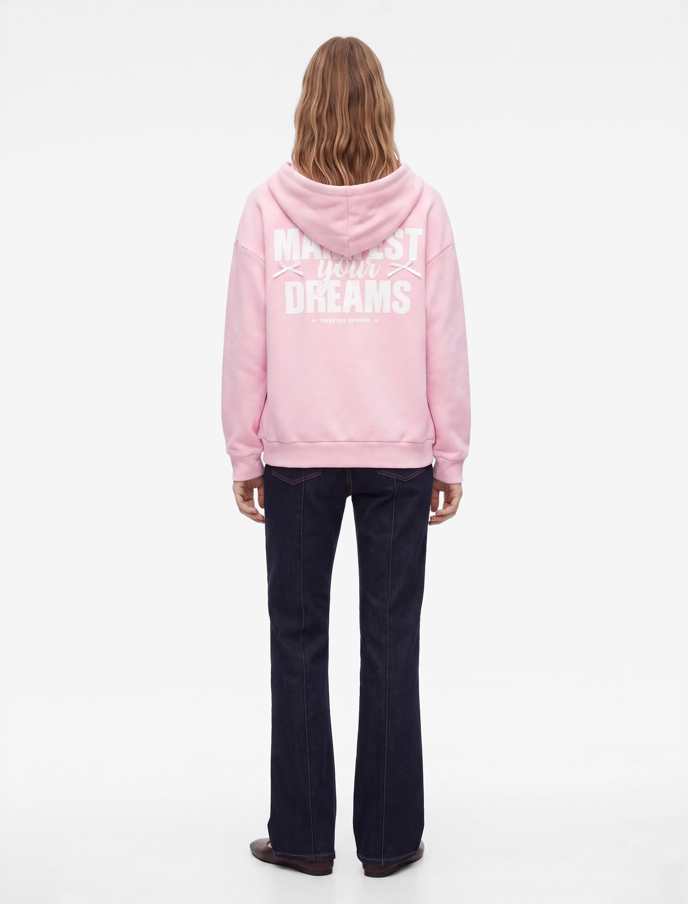 Koton Rahat Kalıp Şardonlu Arkası Fiyonk Baskılı Cepli Fermuarlı Kapüşonlu Sweatshirt görsel 3