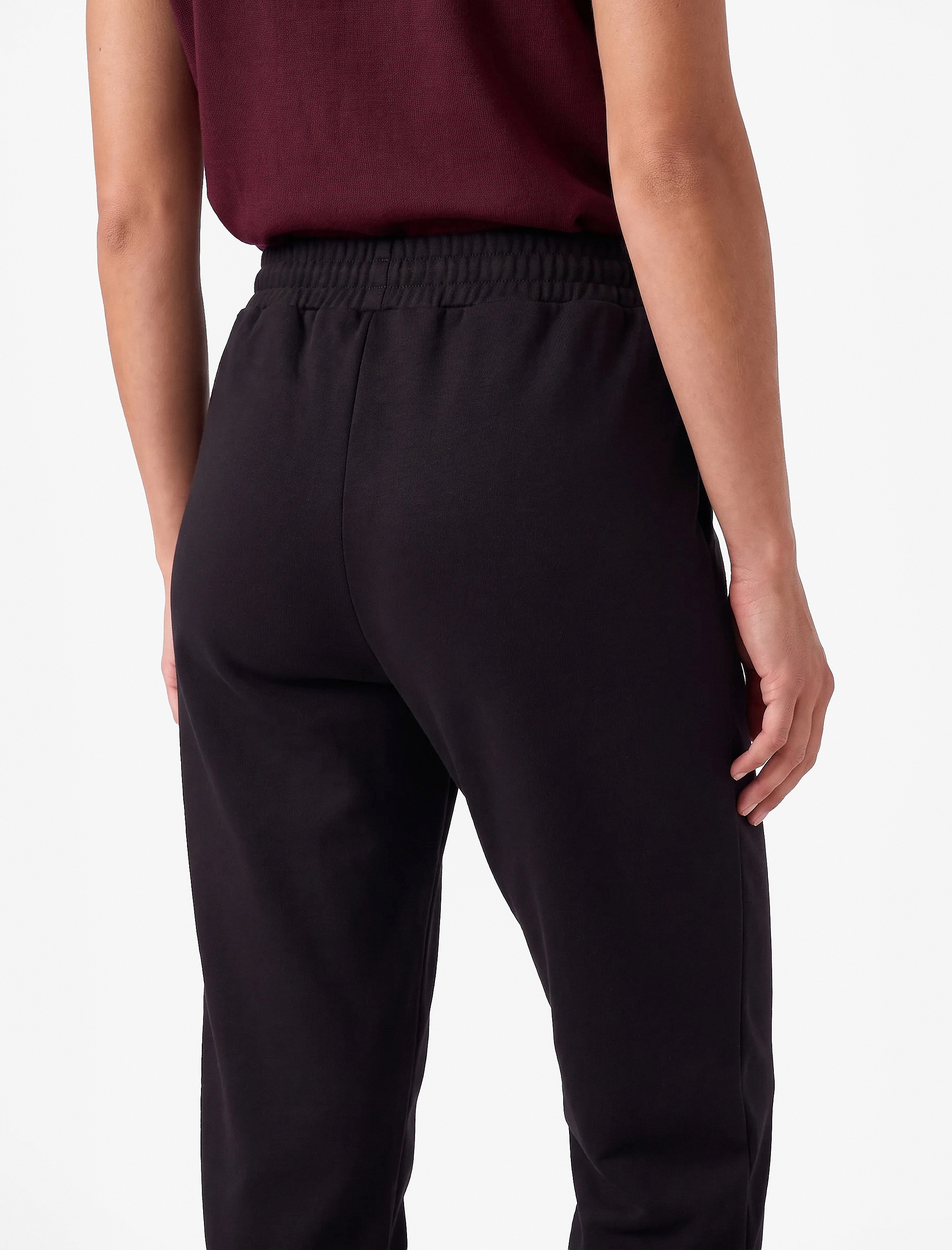Koton Krep Scuba Kumaş Beli Lastikli Cepli Jogger Eşofman Altı görsel 5