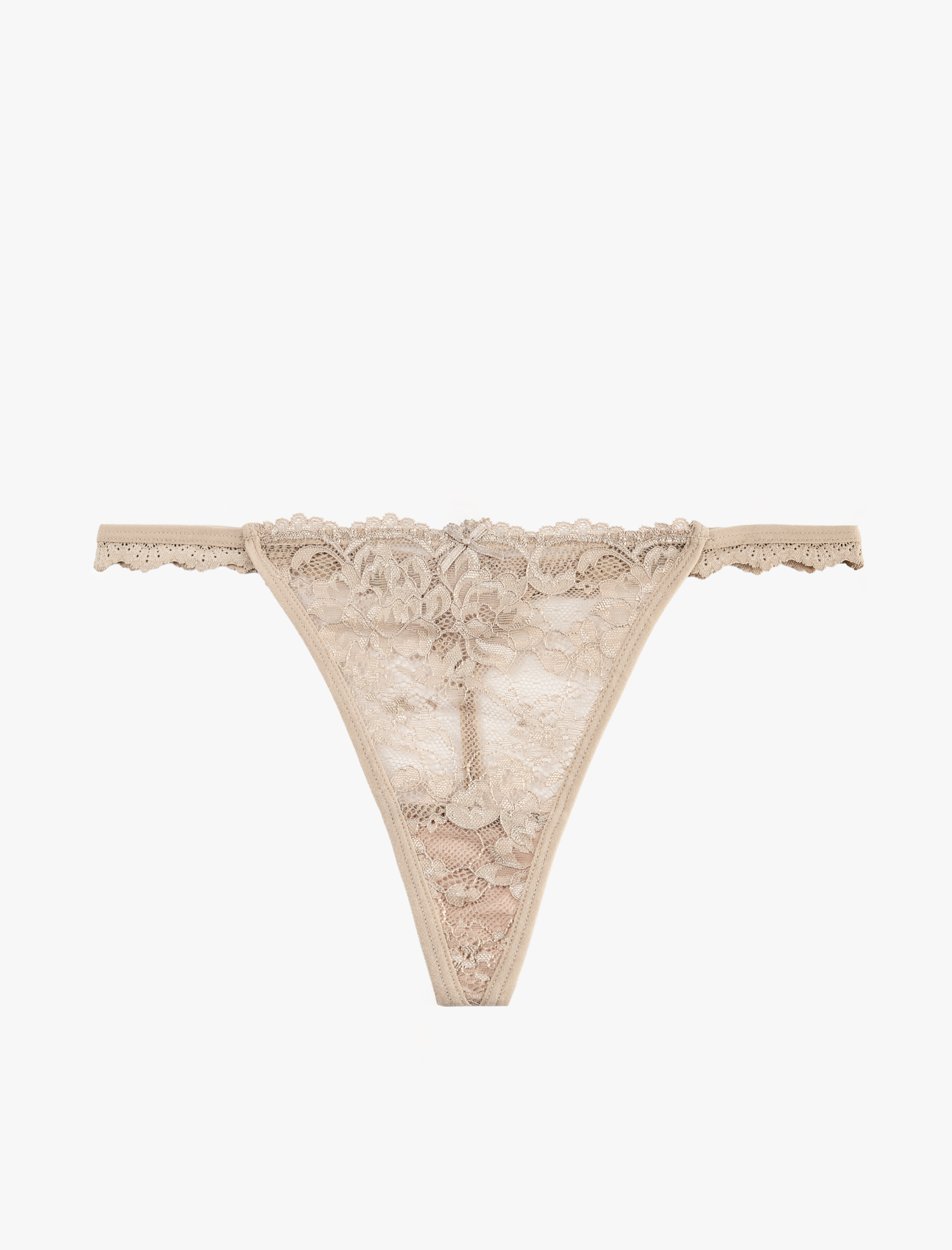   Çiçekli Dantelli String Külot