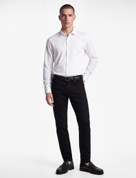 Yarım İtalyan Yaka Uzun Kollu Slim Fit Klasik Gömlek