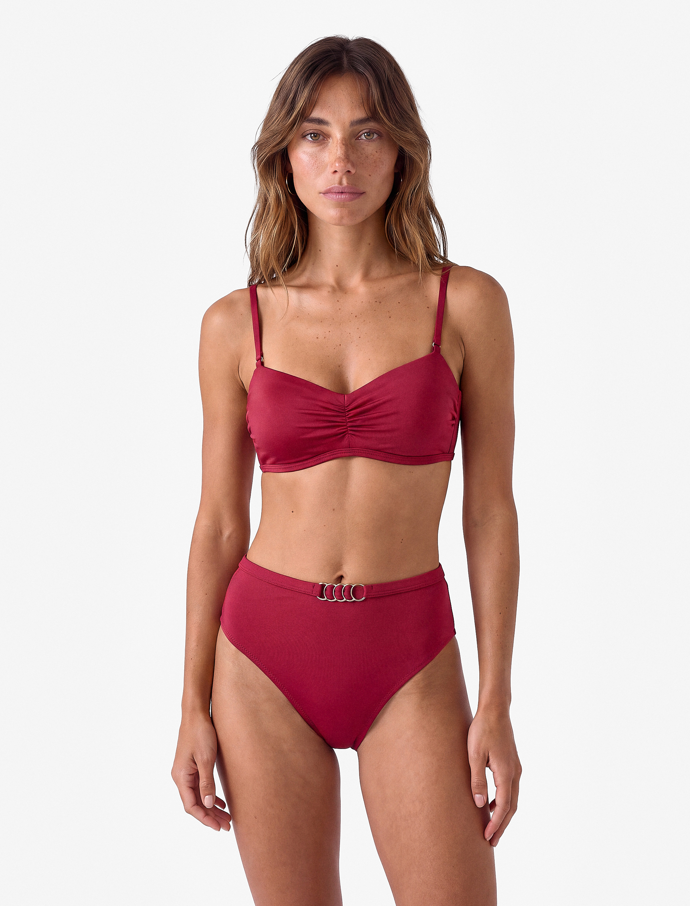   Aksesuar Detaylı Yüksek Bel Bikini Altı