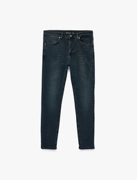 Normal Bel Cepli Pamuklu Skinny Jean Pantolon - Michael Jean