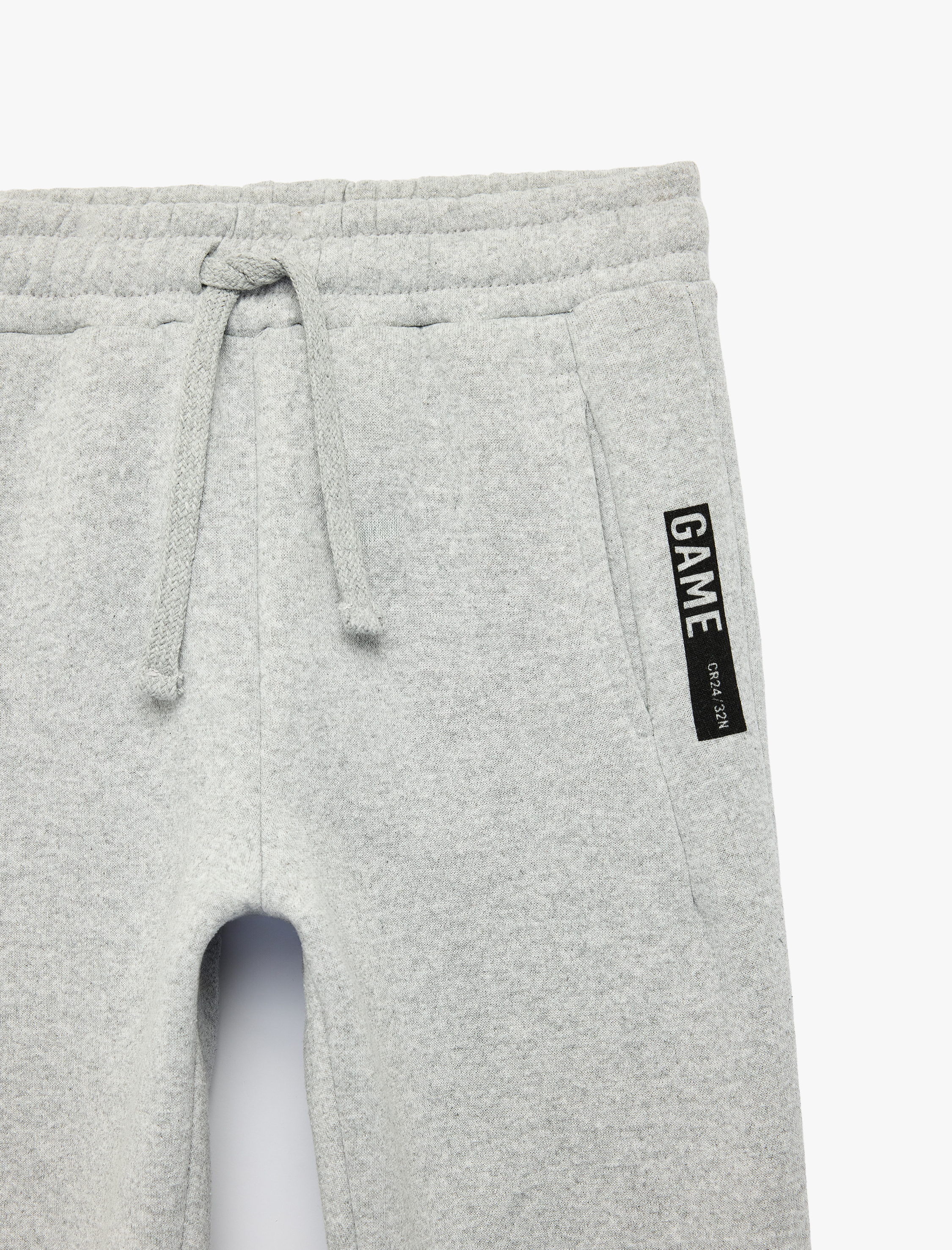  Erkek Çocuk Cepli Beli Bağlamalı Şardonlu Jogger Eşofman Altı