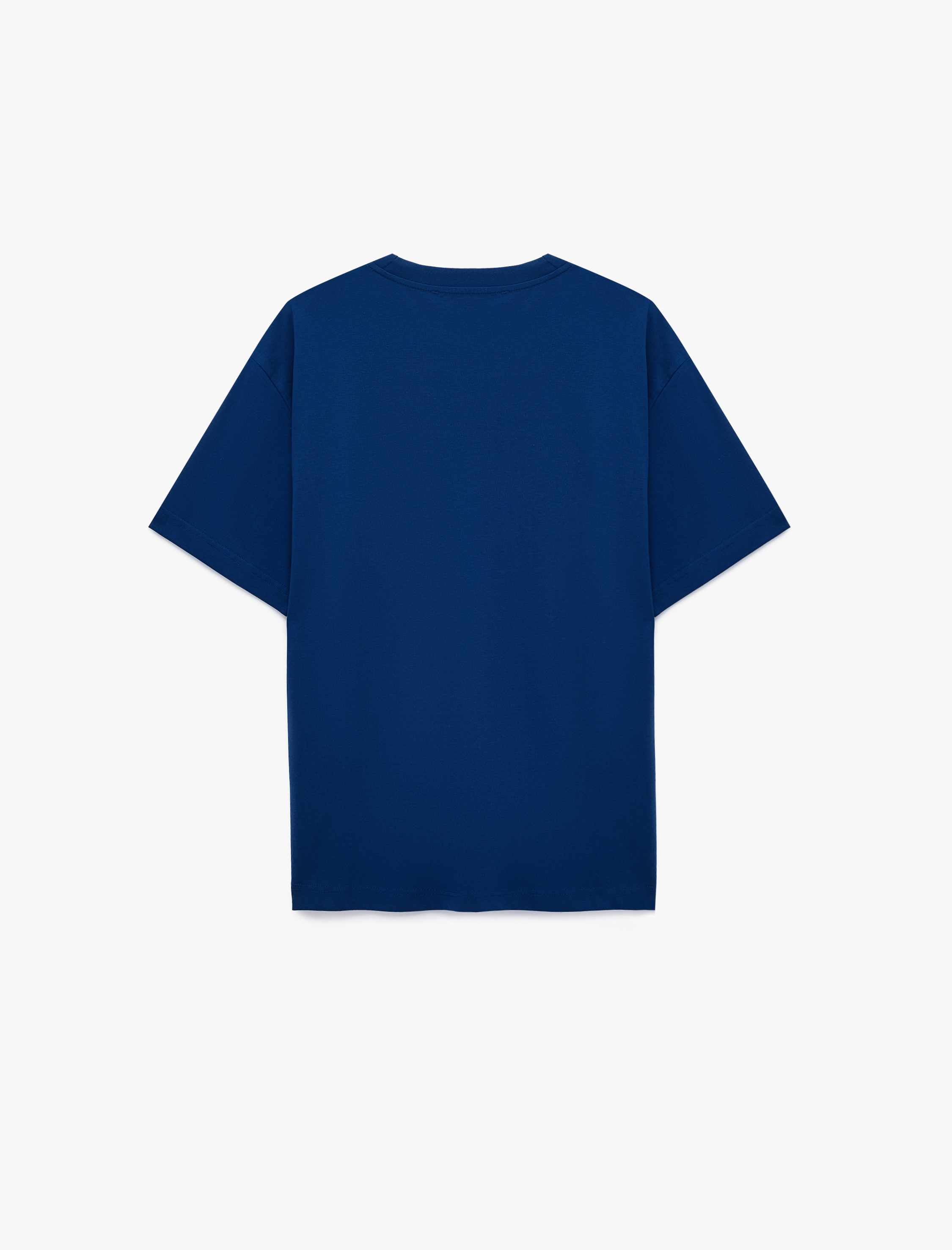 Koton Kısa Kollu Bisiklet Yaka Pamuklu Basic Oversize Tişört görsel 6