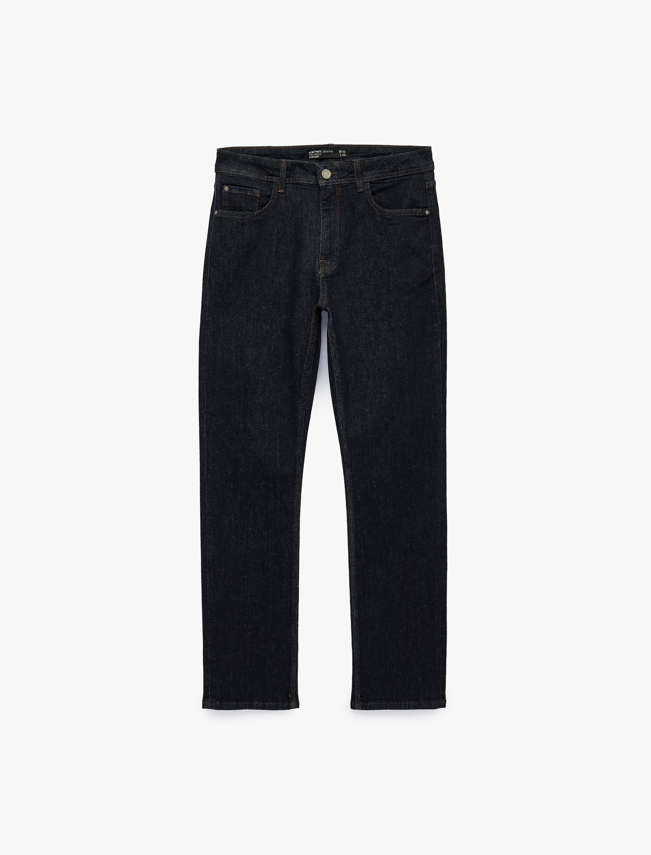 Koton Normal Bel Pamuklu Straight Fit Jean Pantolon - Mark Jean görsel 5