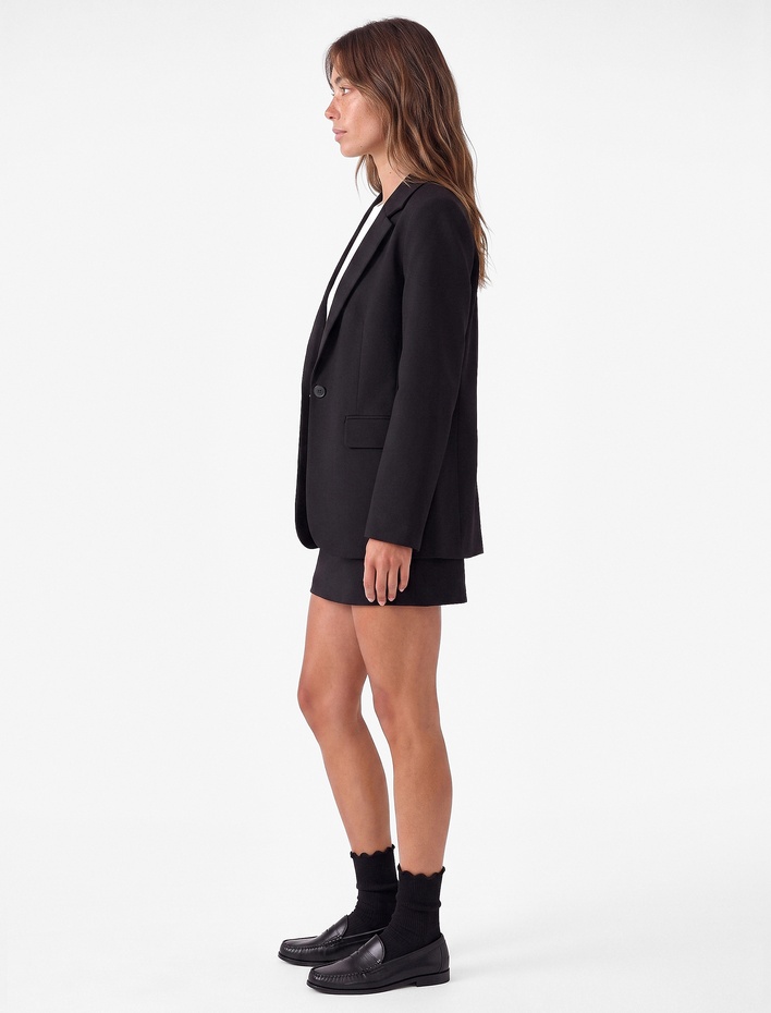  Slim Fit A Kesim Yüksek Bel Mini Etek