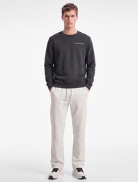 Regular Fit Uzun Kollu Baskı Detaylı Bisiklet Yaka Spor Sweatshirt