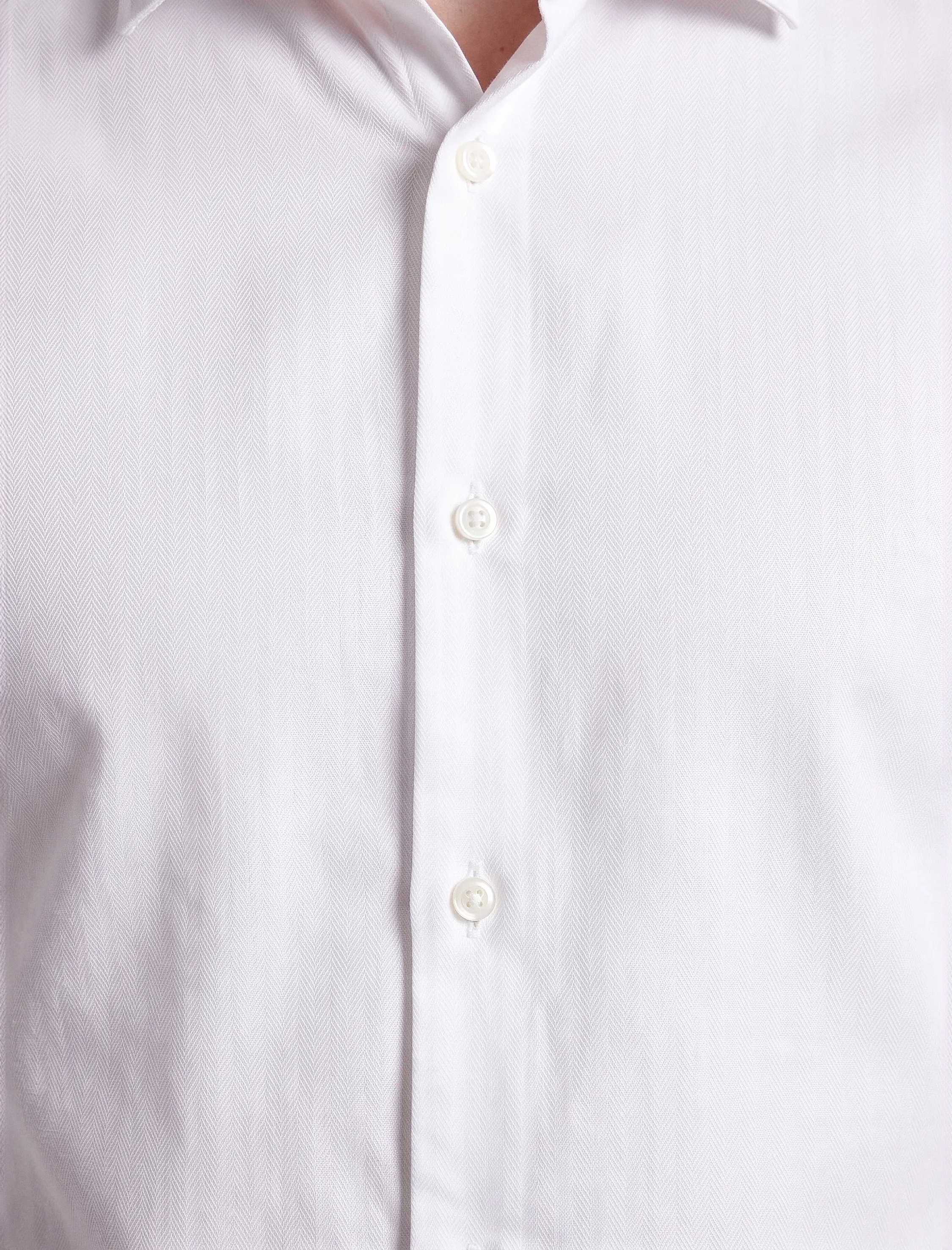 Koton Slim Fit Yarım İtalyan Yaka Uzun Kollu Gömlek görsel 4