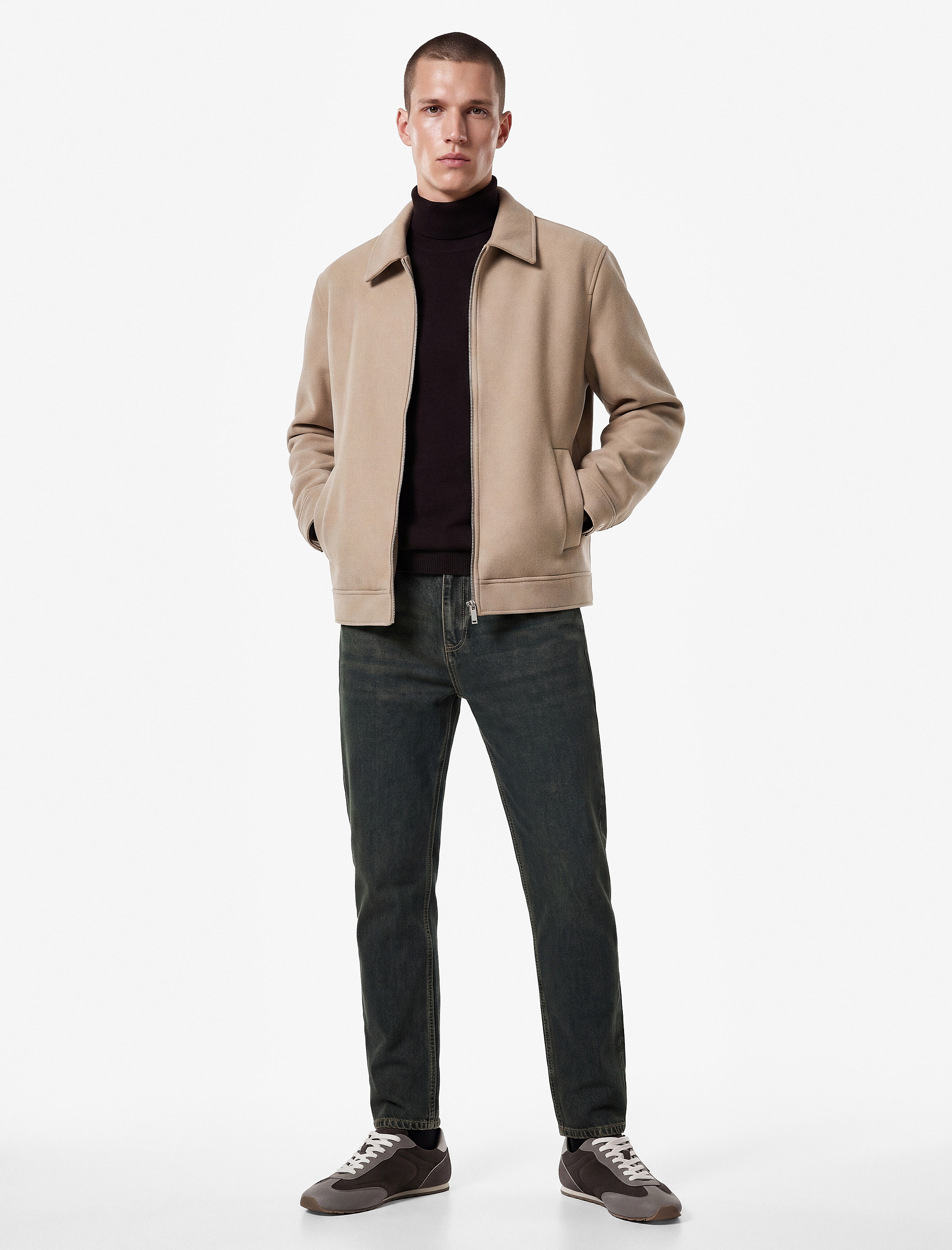   Pamuklu Düz Paça Vintage Straight Fit Jean Pantolon