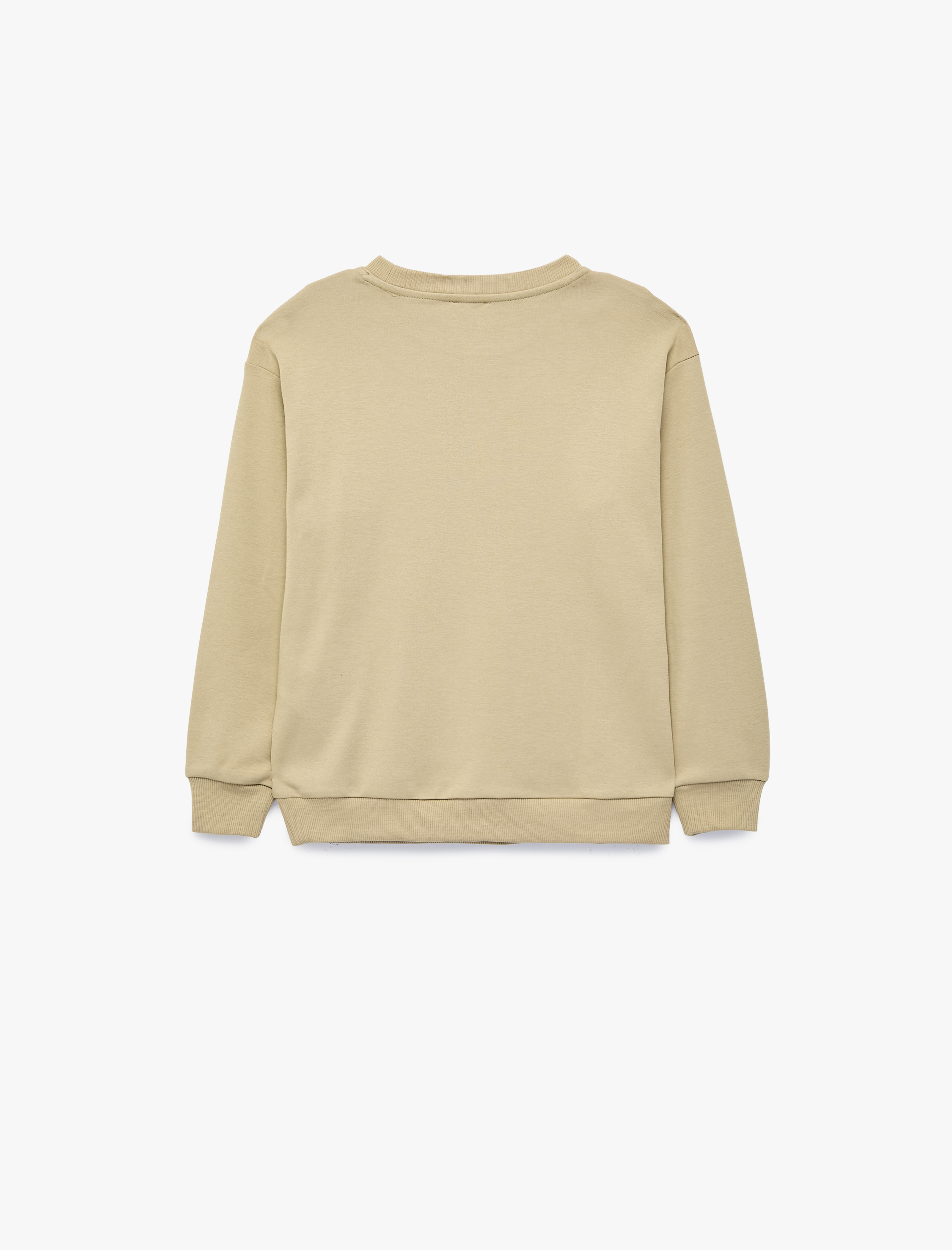  Erkek Çocuk Pamuklu Uzun Kollu Bisiklet Yaka Baskılı Sweatshirt