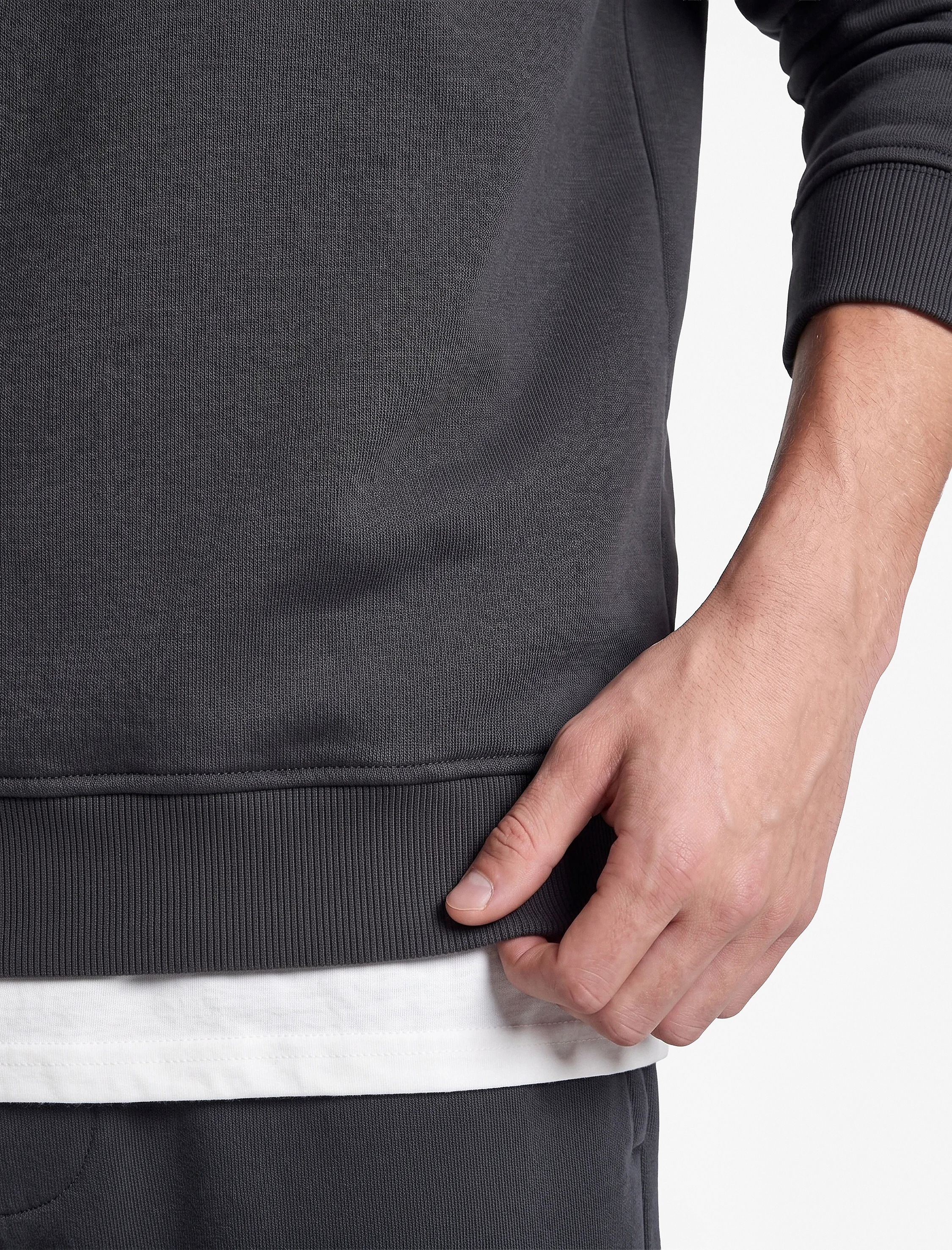 Koton Şardonlu Regular Fit Bisiklet Yaka Uzun Kollu Sweatshirt görsel 5