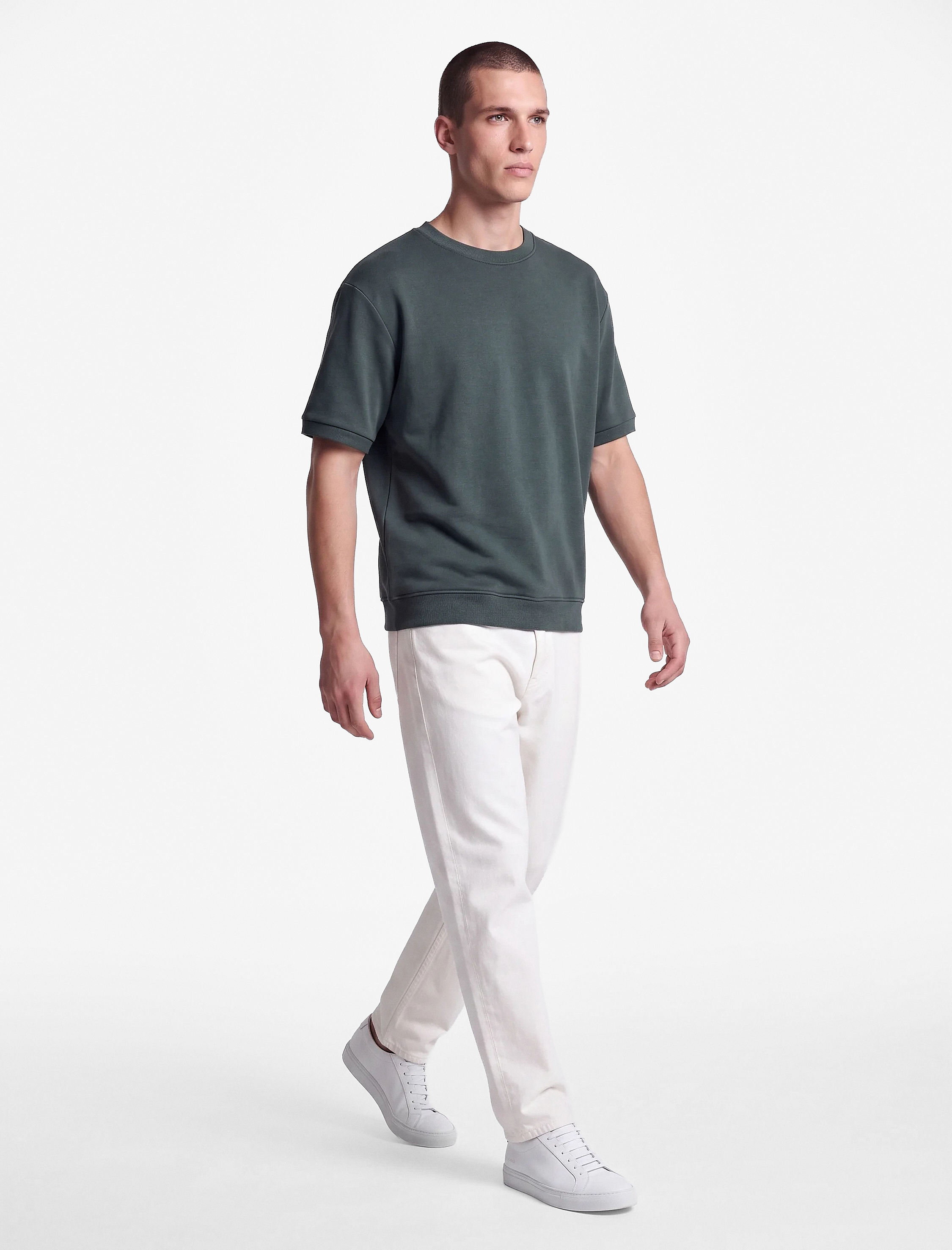 Koton Bisiklet Yaka Kısa Kollu Basic Oversize Tişört görsel 3