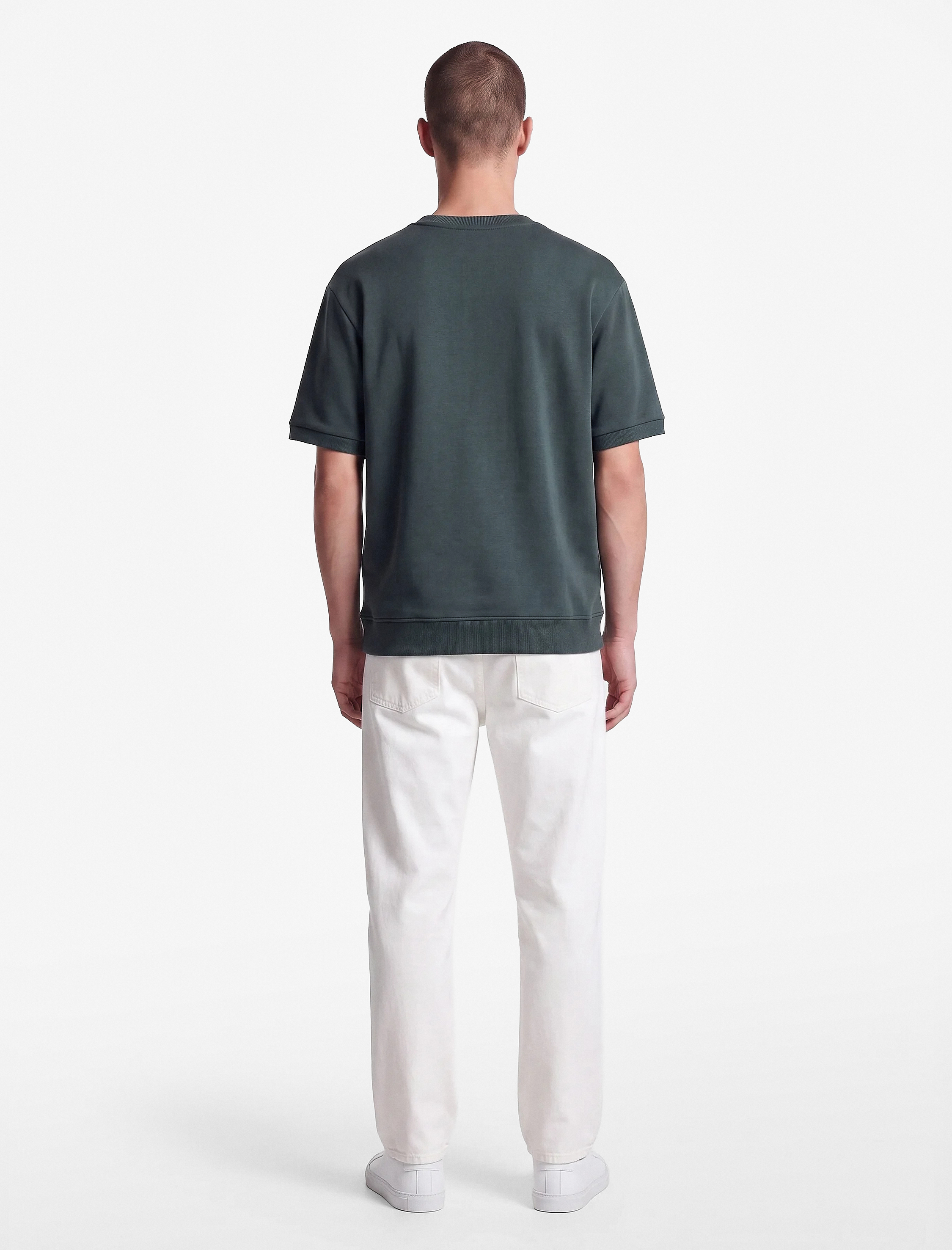 Koton Bisiklet Yaka Kısa Kollu Basic Oversize Tişört görsel 4