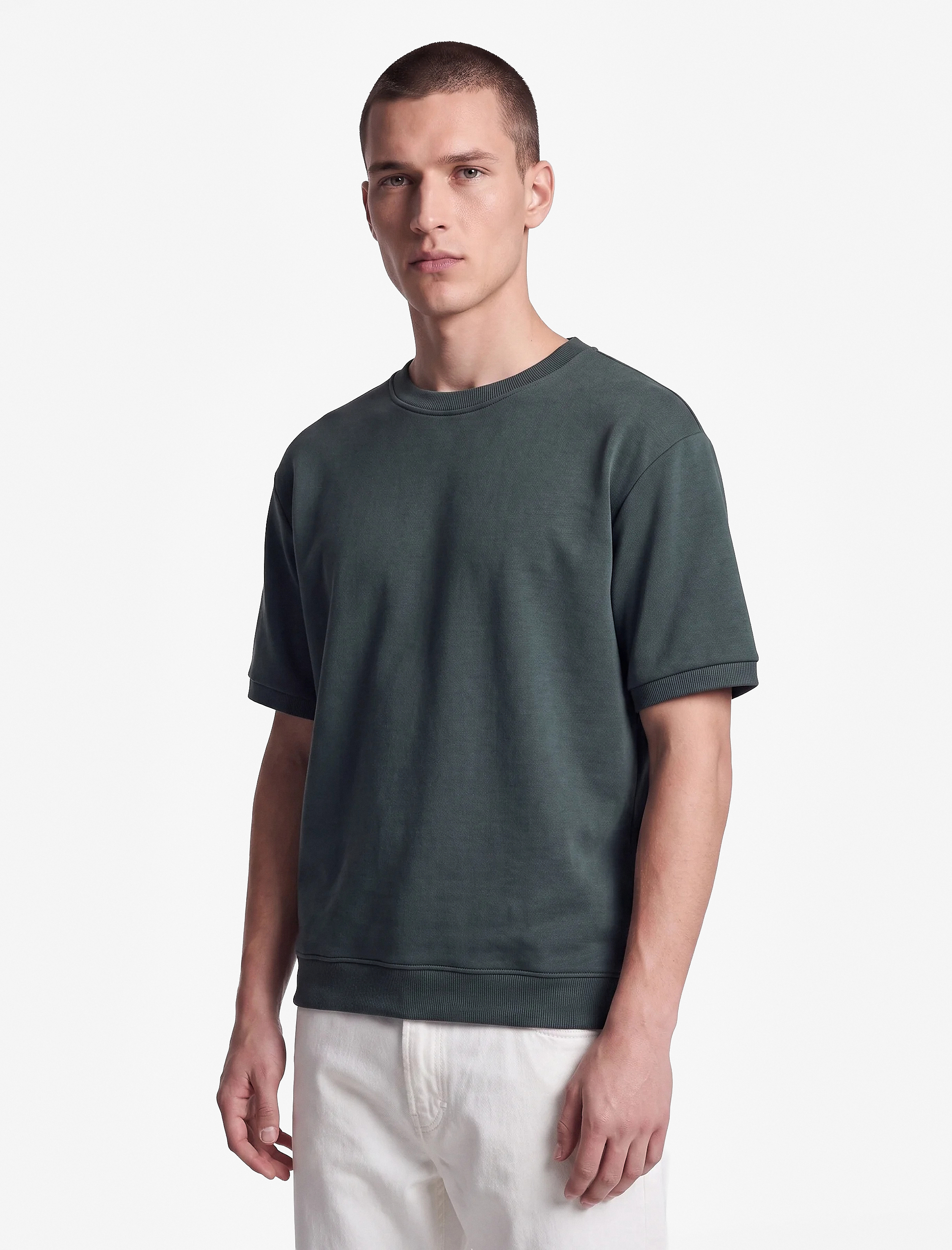 Koton Bisiklet Yaka Kısa Kollu Basic Oversize Tişört görsel 2