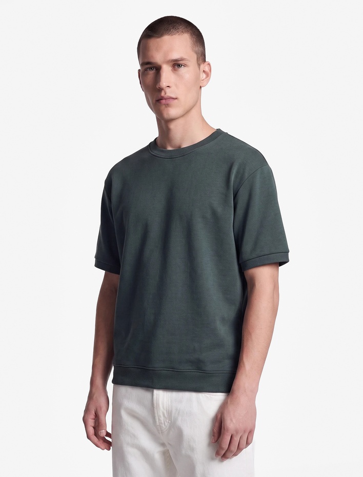  Bisiklet Yaka Kısa Kollu Basic Oversize Tişört