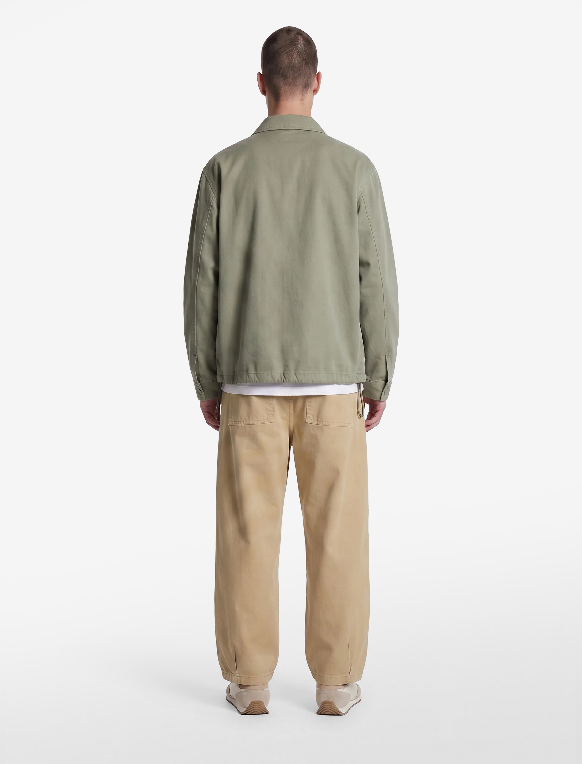 Koton Normal Bel Cepli Rahat Kalıp Gabardin Barrel Fit Pantolon görsel 4
