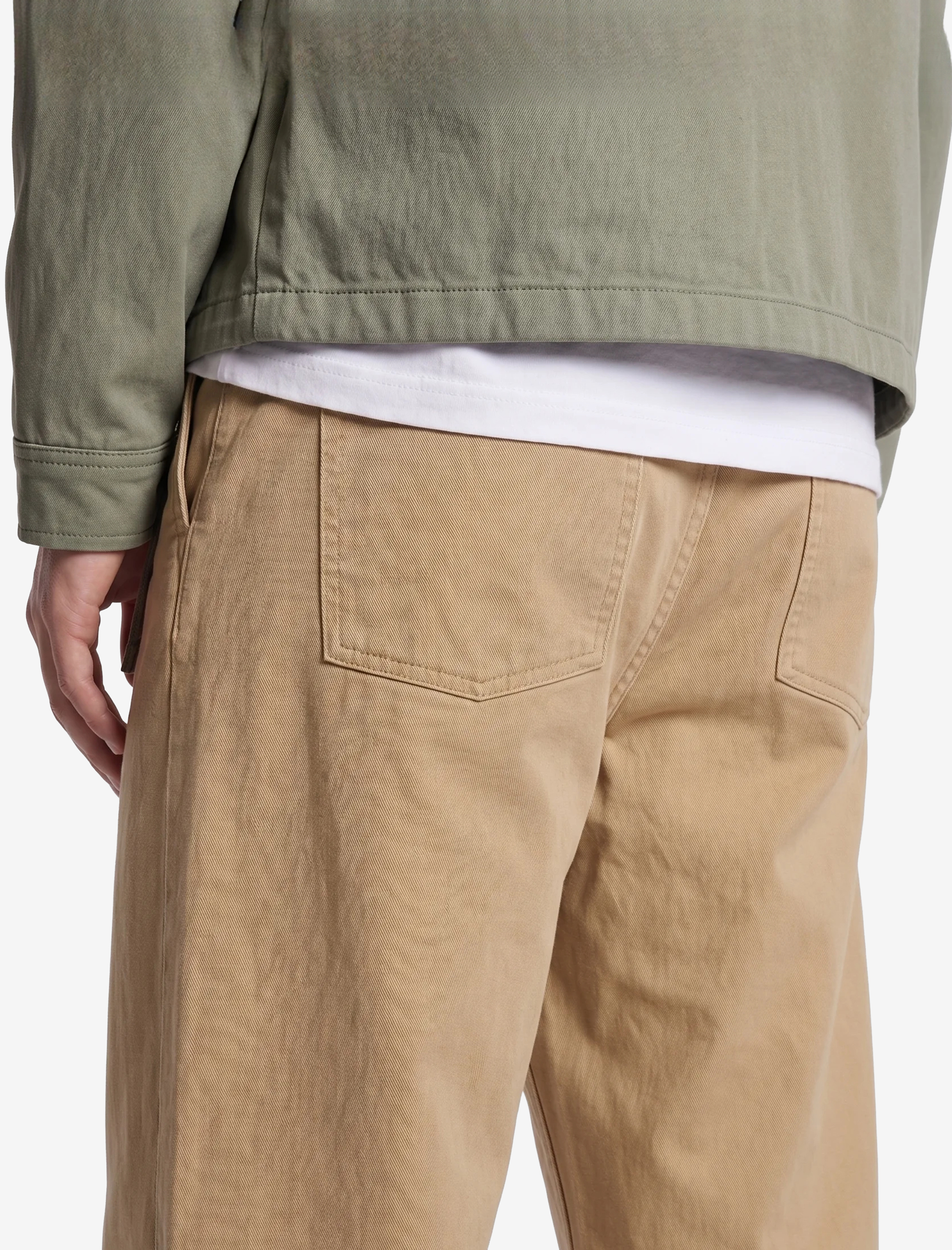 Koton Normal Bel Cepli Rahat Kalıp Gabardin Barrel Fit Pantolon görsel 5