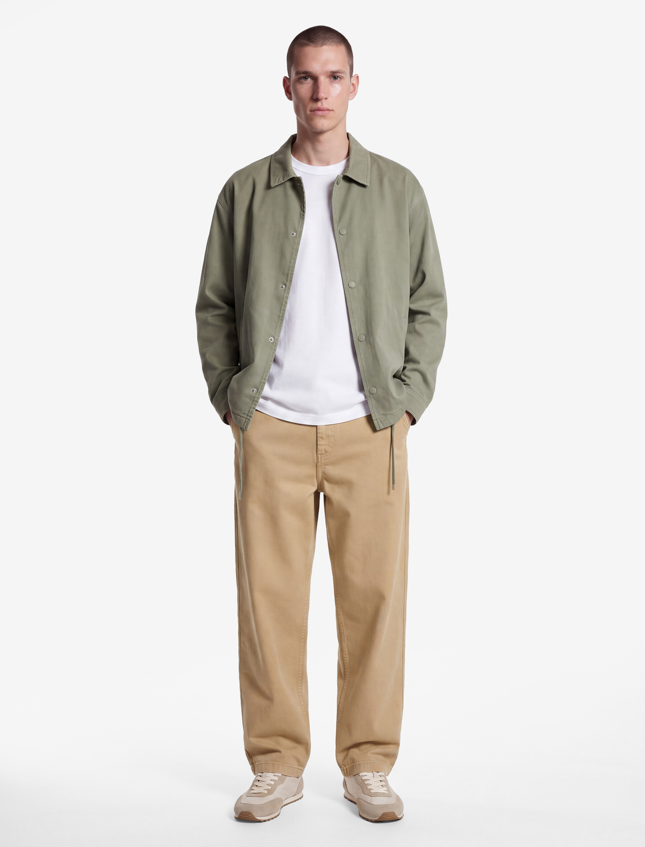Koton Normal Bel Cepli Rahat Kalıp Gabardin Barrel Fit Pantolon