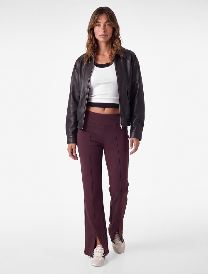  Modal Karışımlı Nervürlü Slim Fit Pantolon
