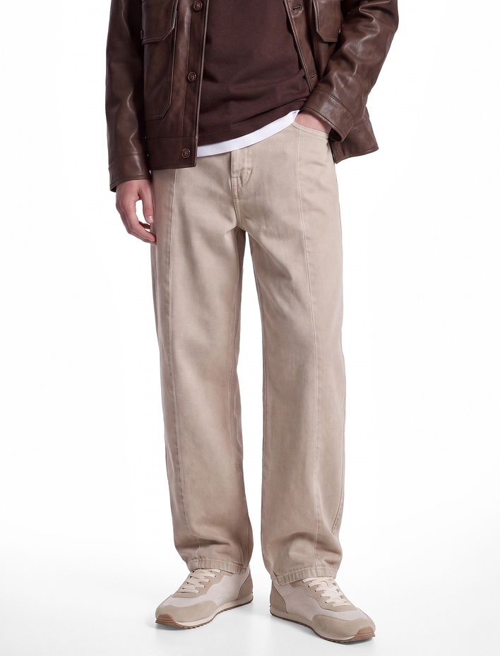  Normal Bel Cepli Rahat Kalıp Pamuklu Super Baggy Jean Pantolon