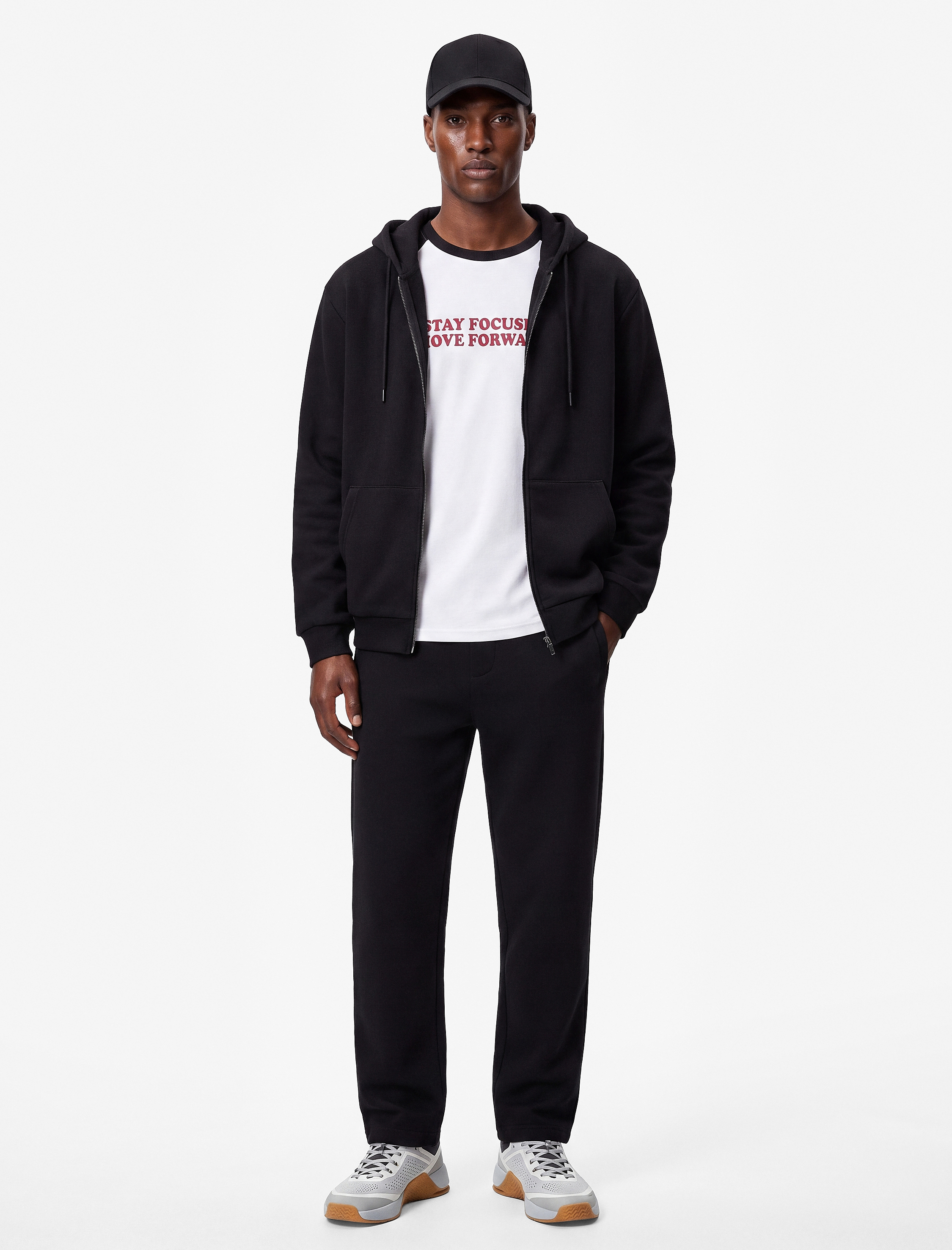Koton Cepli Şardonlu Oversize Kapşonlu Fermuarlı Spor Sweatshirt