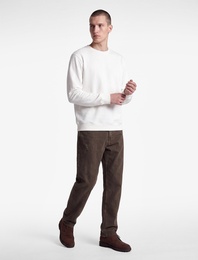 Uzun Kollu Viskon Karışımlı Scuba Kumaş Bisiklet Yaka Basic Sweatshirt