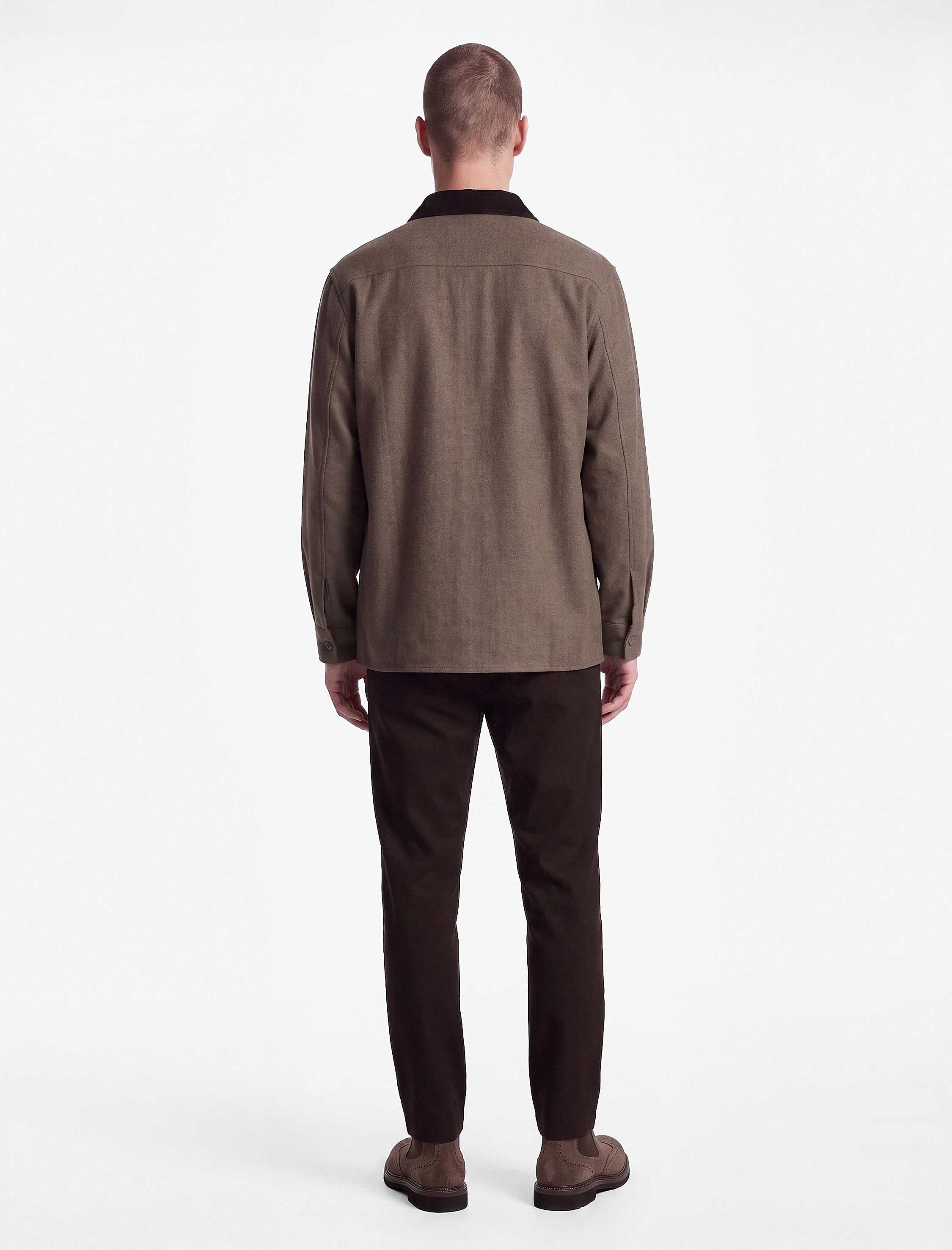   Viskon Karışımlı Cepli Beli Lastikli Düğmeli Slim Fit Pileli Kumaş Pantolon