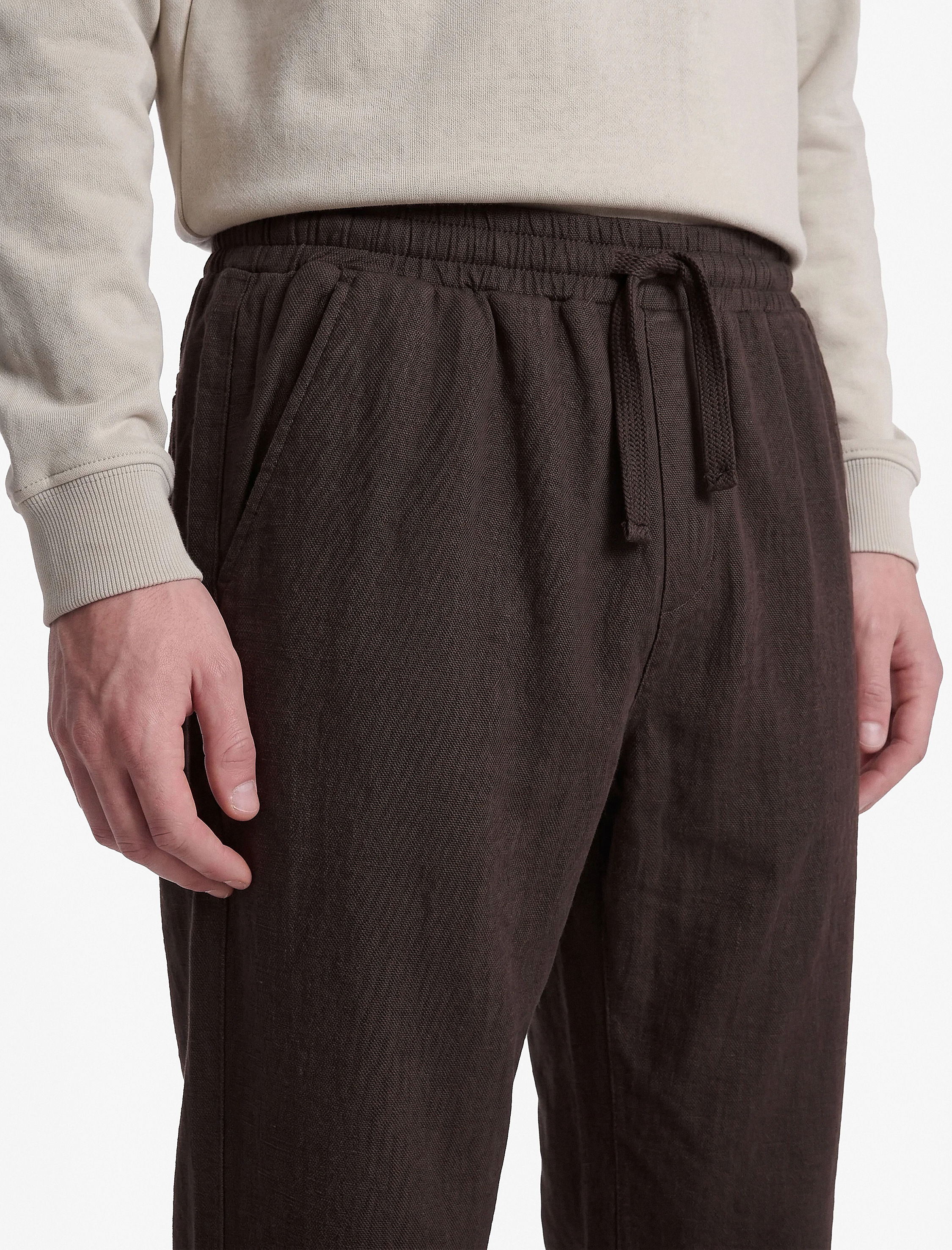   Regular Fit Pamuklu Cepli Beli Bağcıklı Lastikli Pantolon