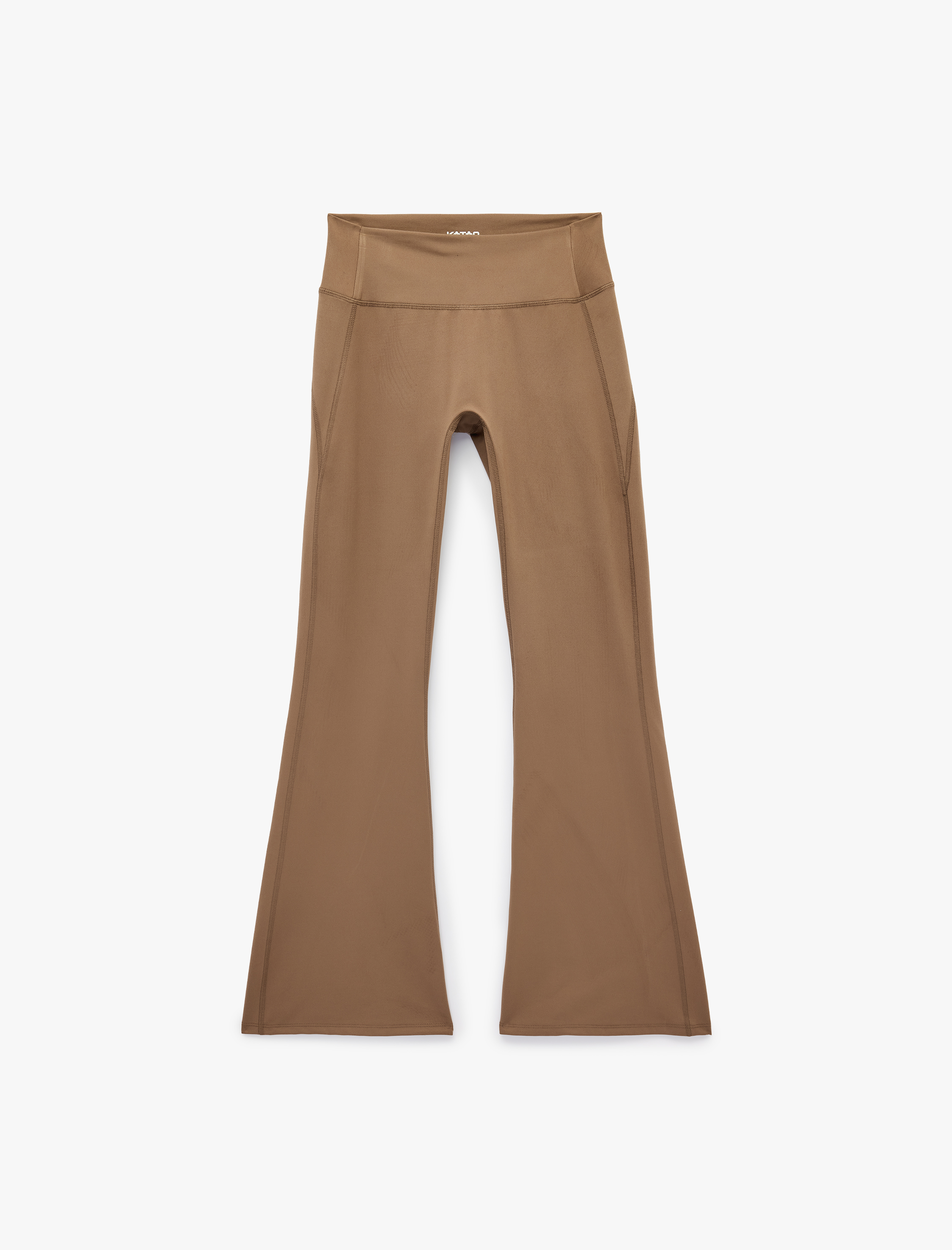   Yüksek Bel Dikiş Detaylı Slim Fit İspanyol Paça Spor Tayt