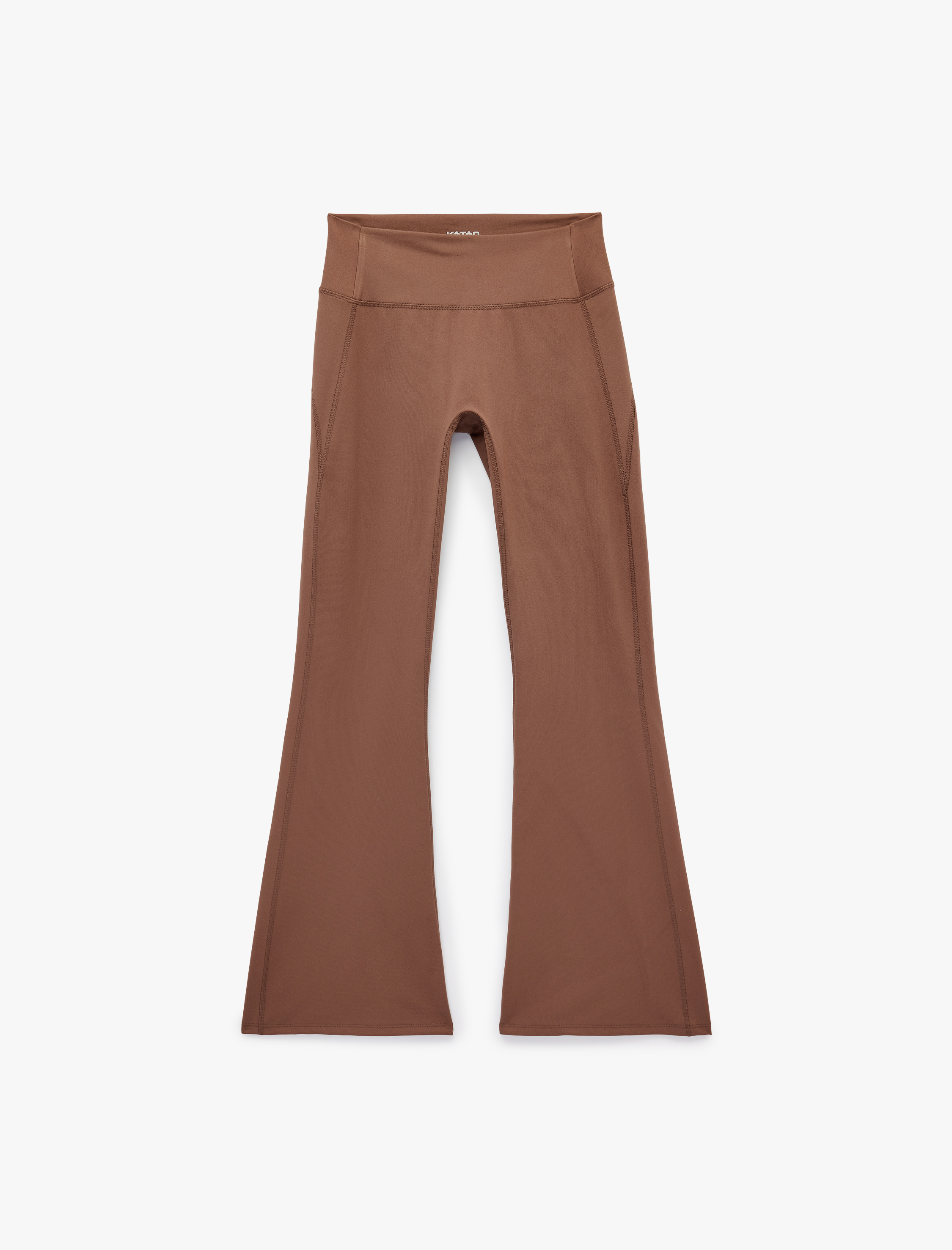   Yüksek Bel Dikiş Detaylı Slim Fit İspanyol Paça Spor Tayt