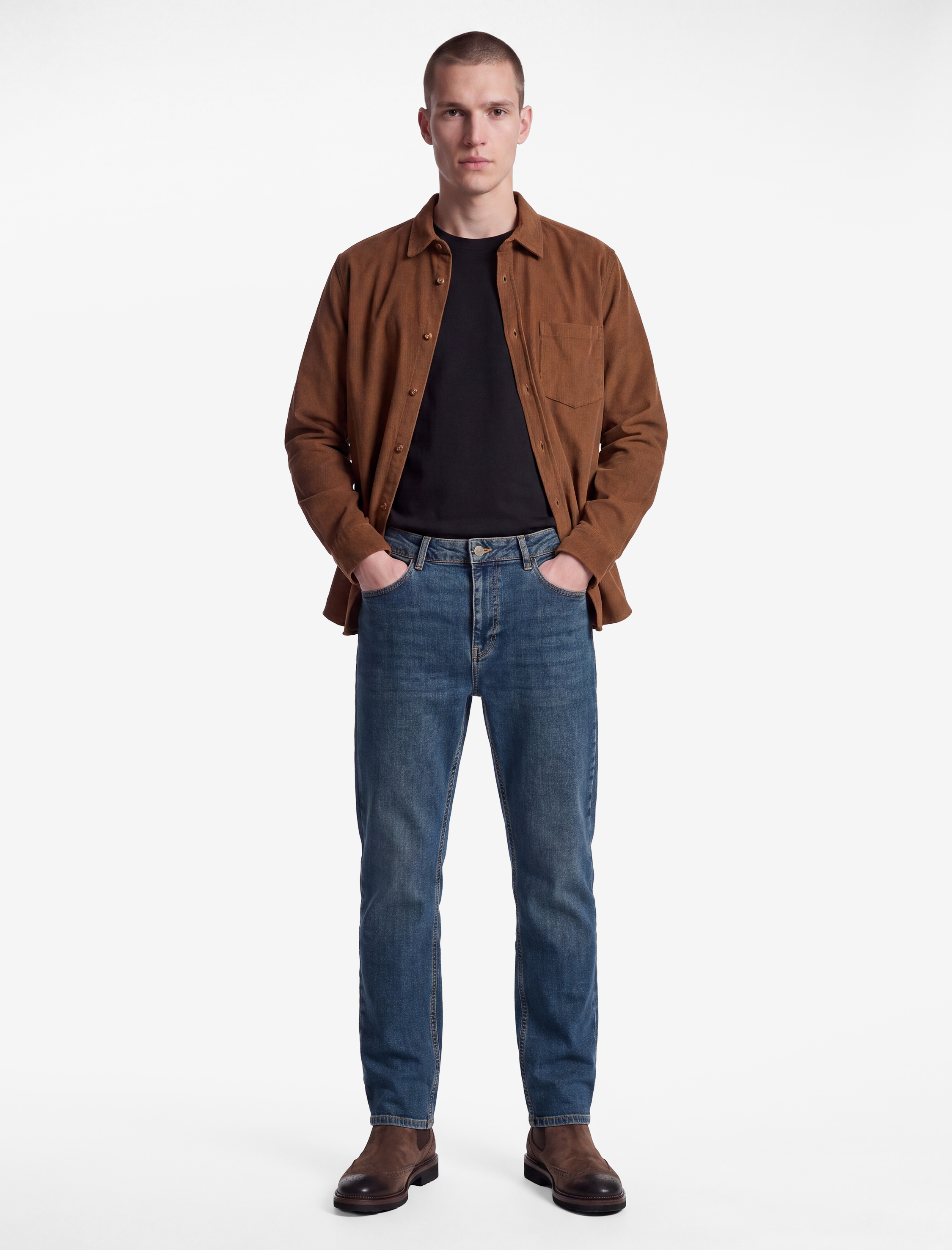 Koton Normal Bel Cepli Pamuklu Straight Jean Pantolon - Mark Jean