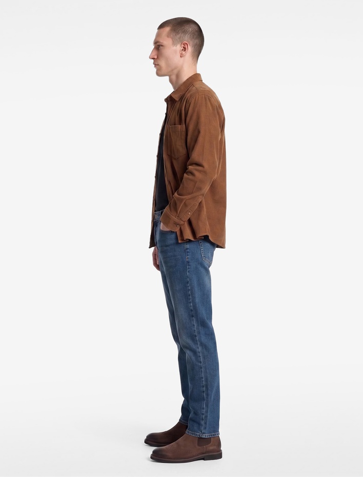  Normal Bel Cepli Pamuklu Straight Jean Pantolon - Mark Jean