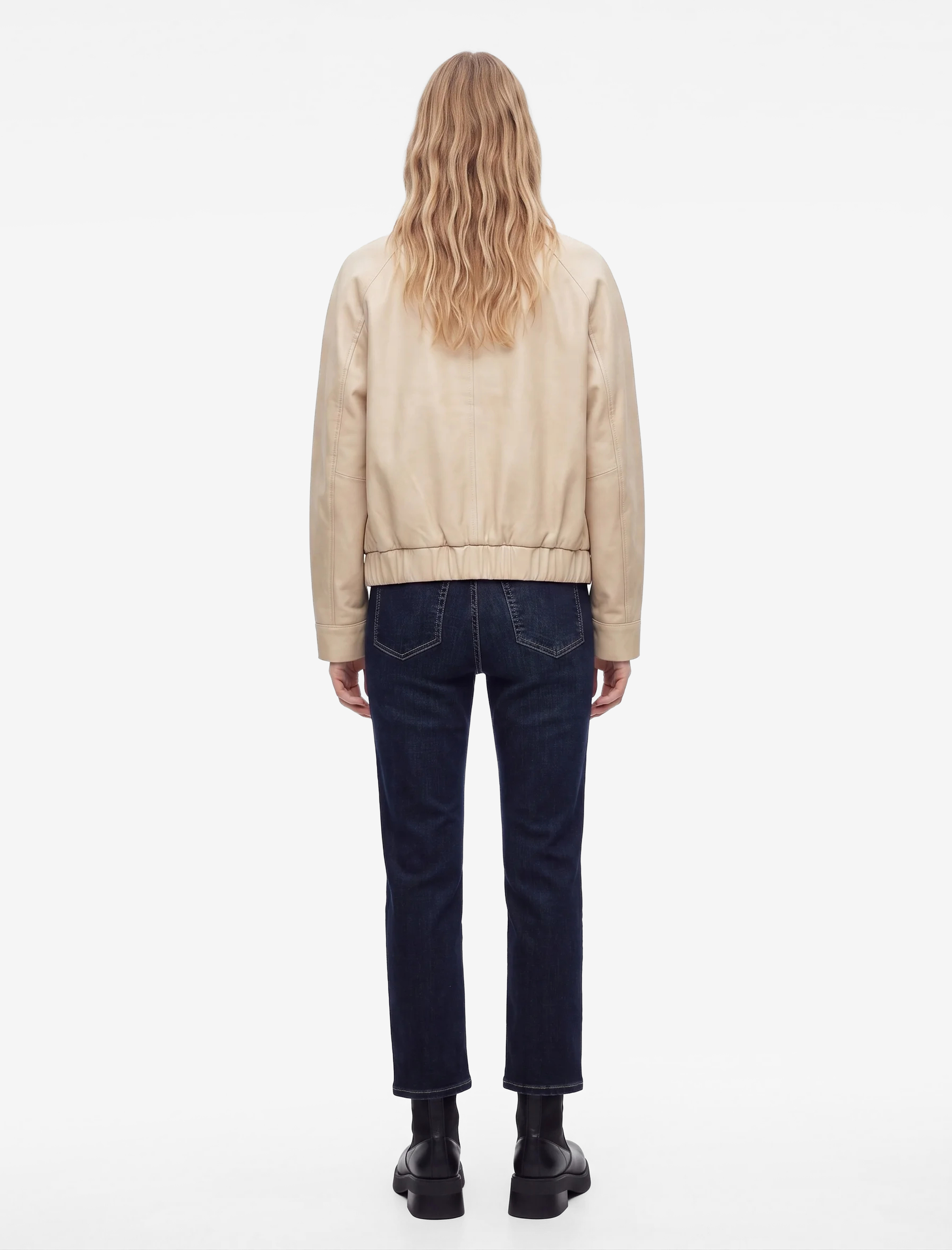   Yüksek Bel Cepli Pamuklu İspanyol Paça Denim Pantolon - Kick Flare Jeans