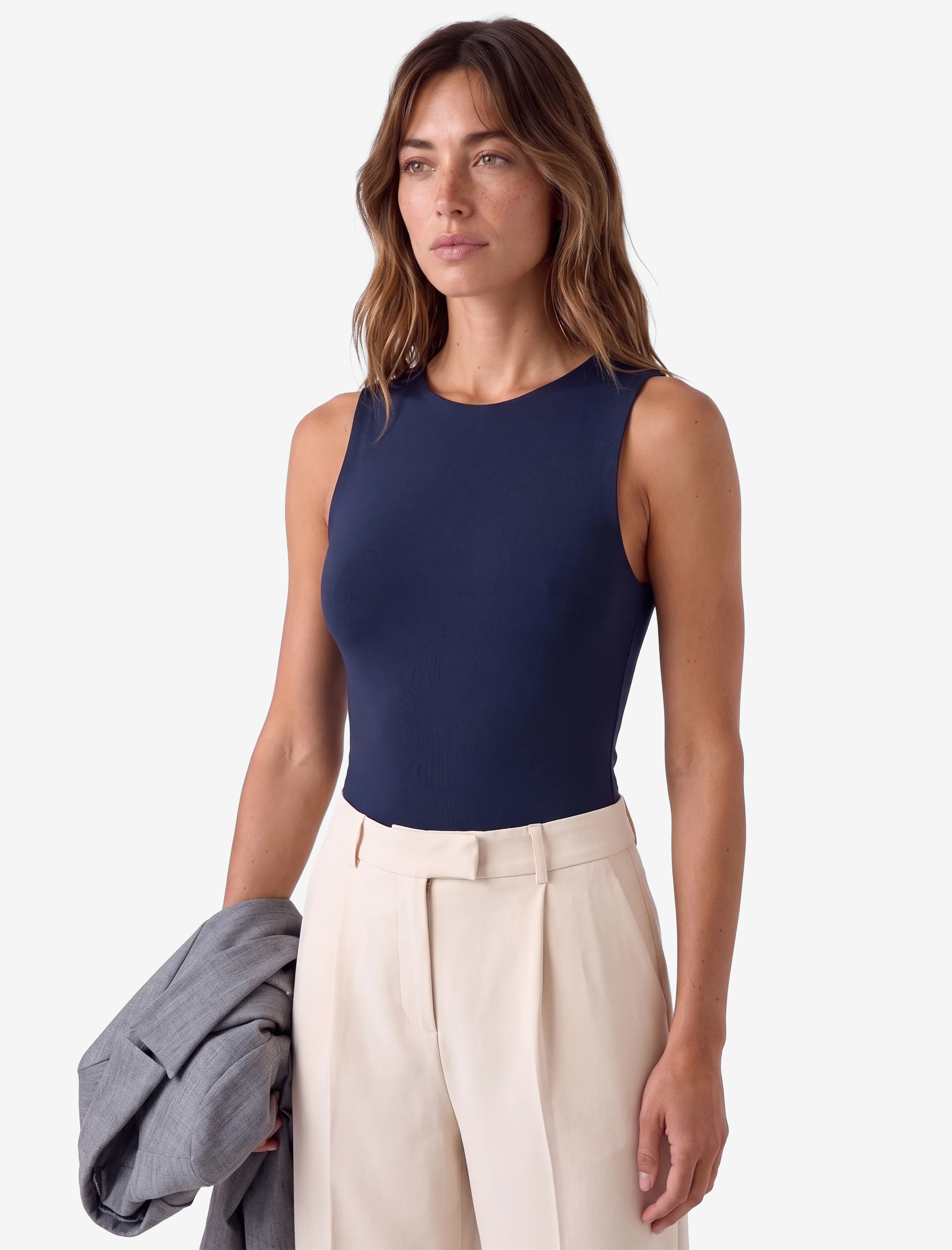   Slim Fit Kolsuz Bisiklet Yaka Bodysuit