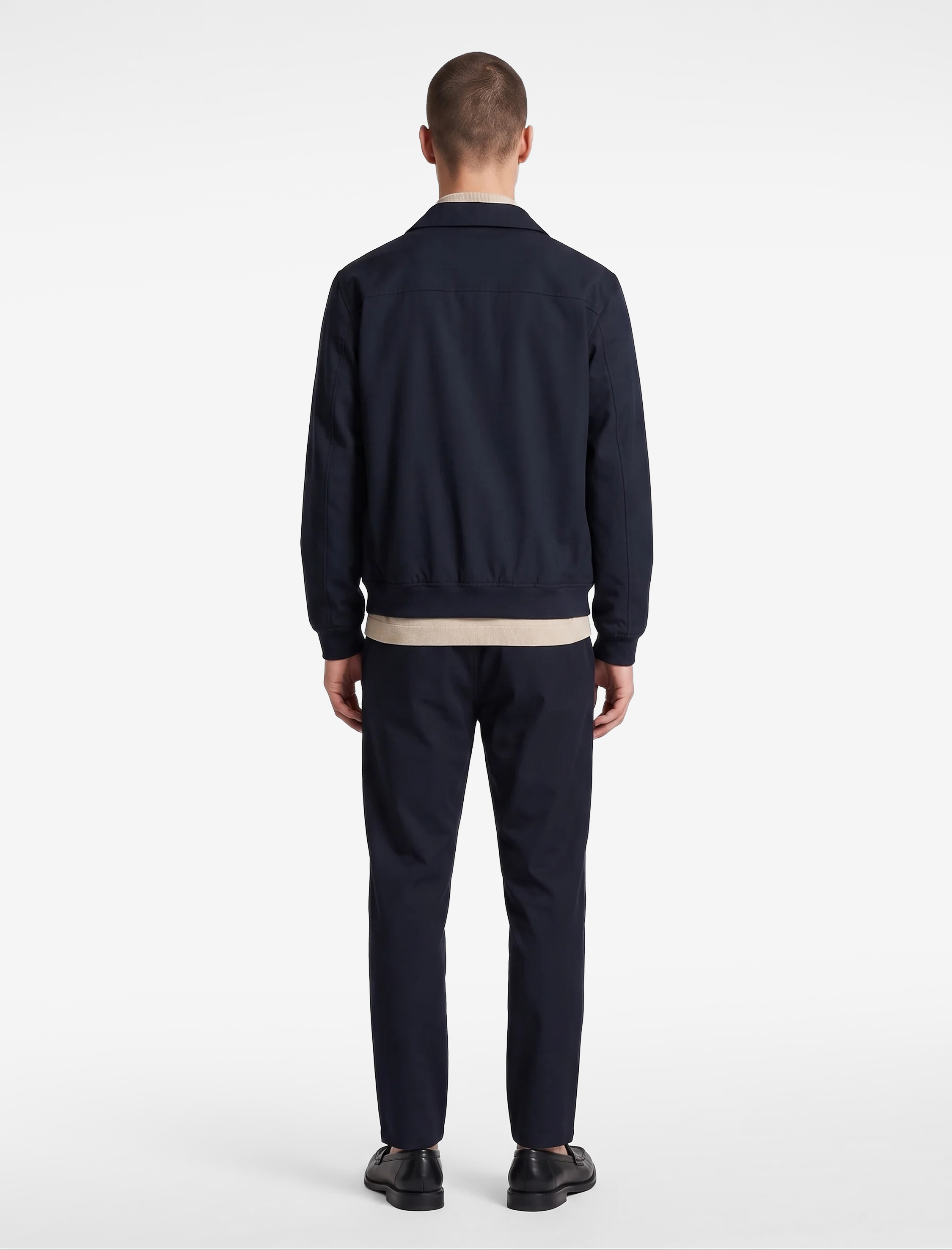   Viskon Karışımlı Cepli Beli Lastikli Düğmeli Slim Fit Pileli Kumaş Pantolon