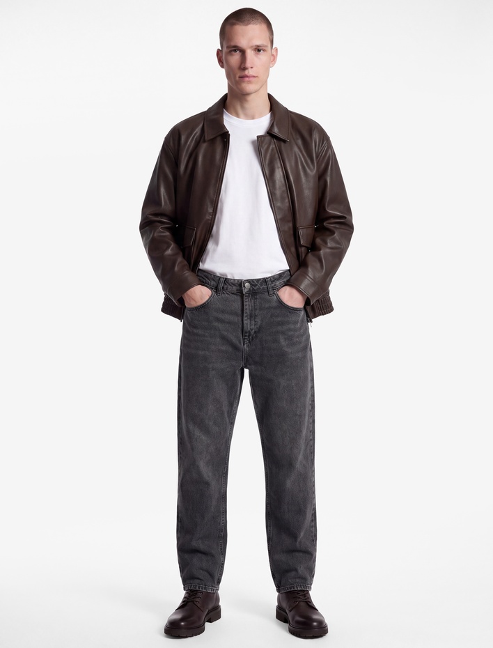 Normal Bel Cepli Rahat Kalıp Pamuklu Baggy Jean Pantolon