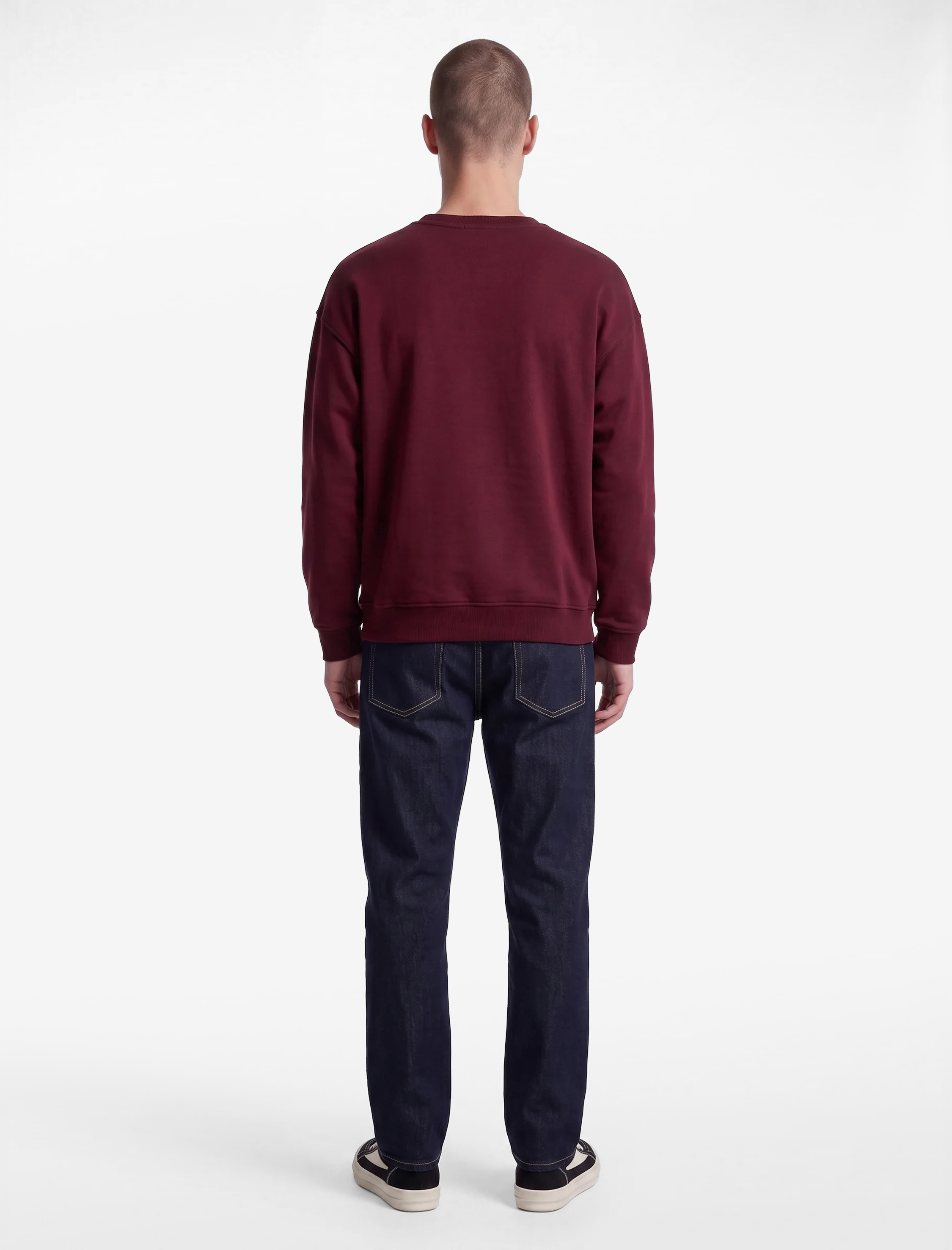 Koton Üç İplik Şardonlu Pamuklu Rahat Kalıp Bisiklet Yaka Baskılı Sweatshirt görsel 3