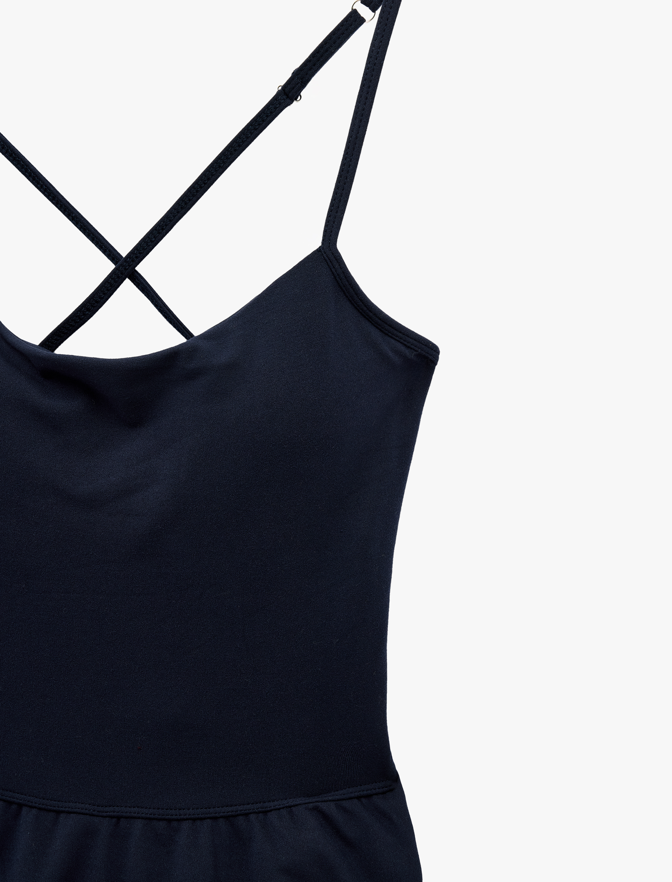   Slim Fit İnce Askılı Sırt Detaylı Tenis Elbisesi