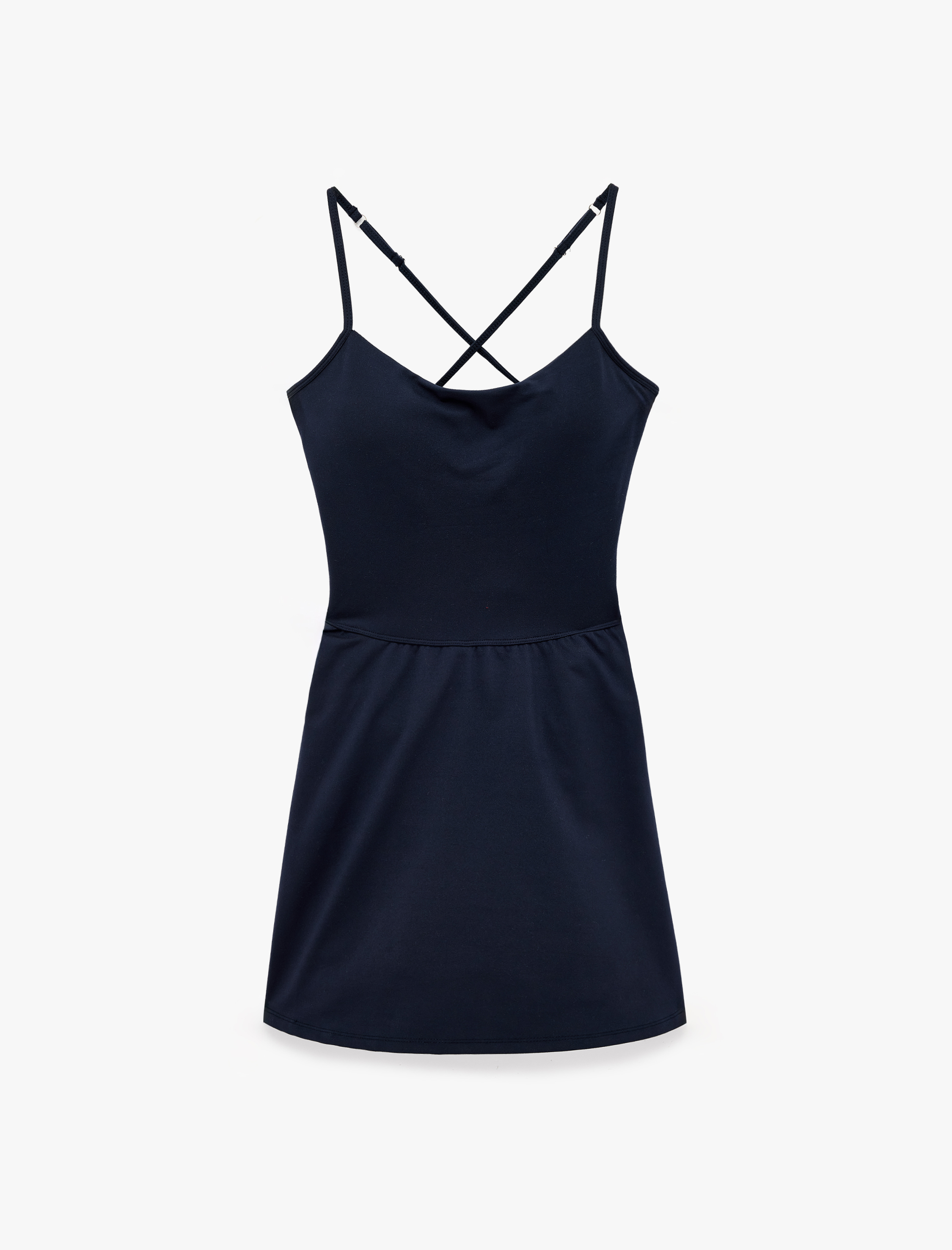  Slim Fit İnce Askılı Sırt Detaylı Tenis Elbisesi