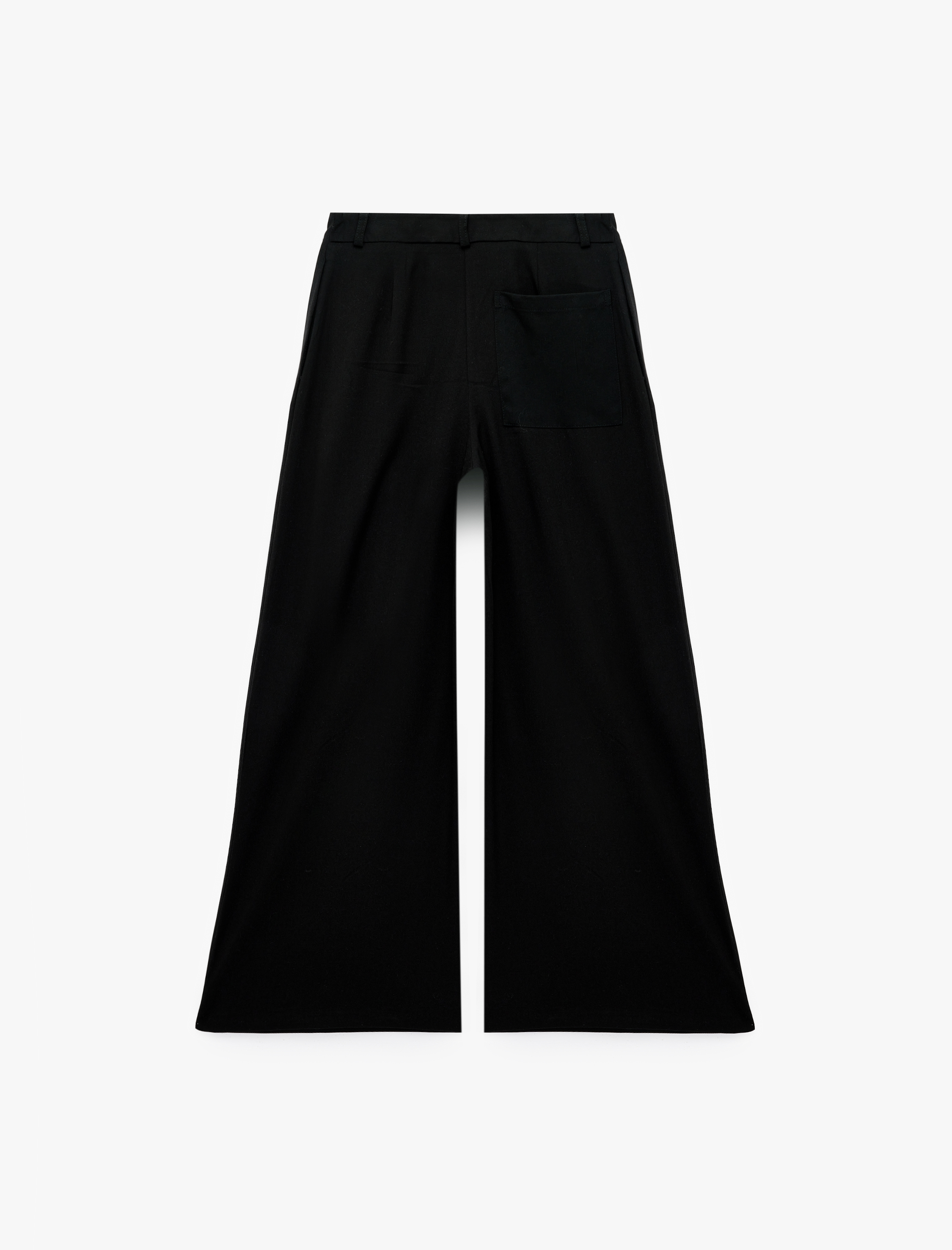   Cepli Bol Kesim Geniş Paça Kumaş Baggy Pantolon