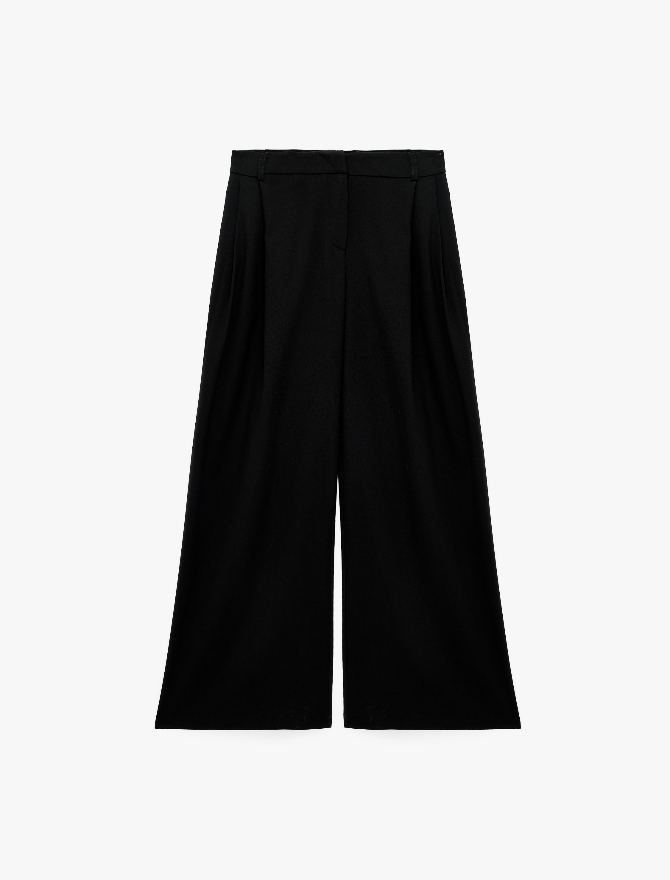   Cepli Bol Kesim Geniş Paça Kumaş Baggy Pantolon