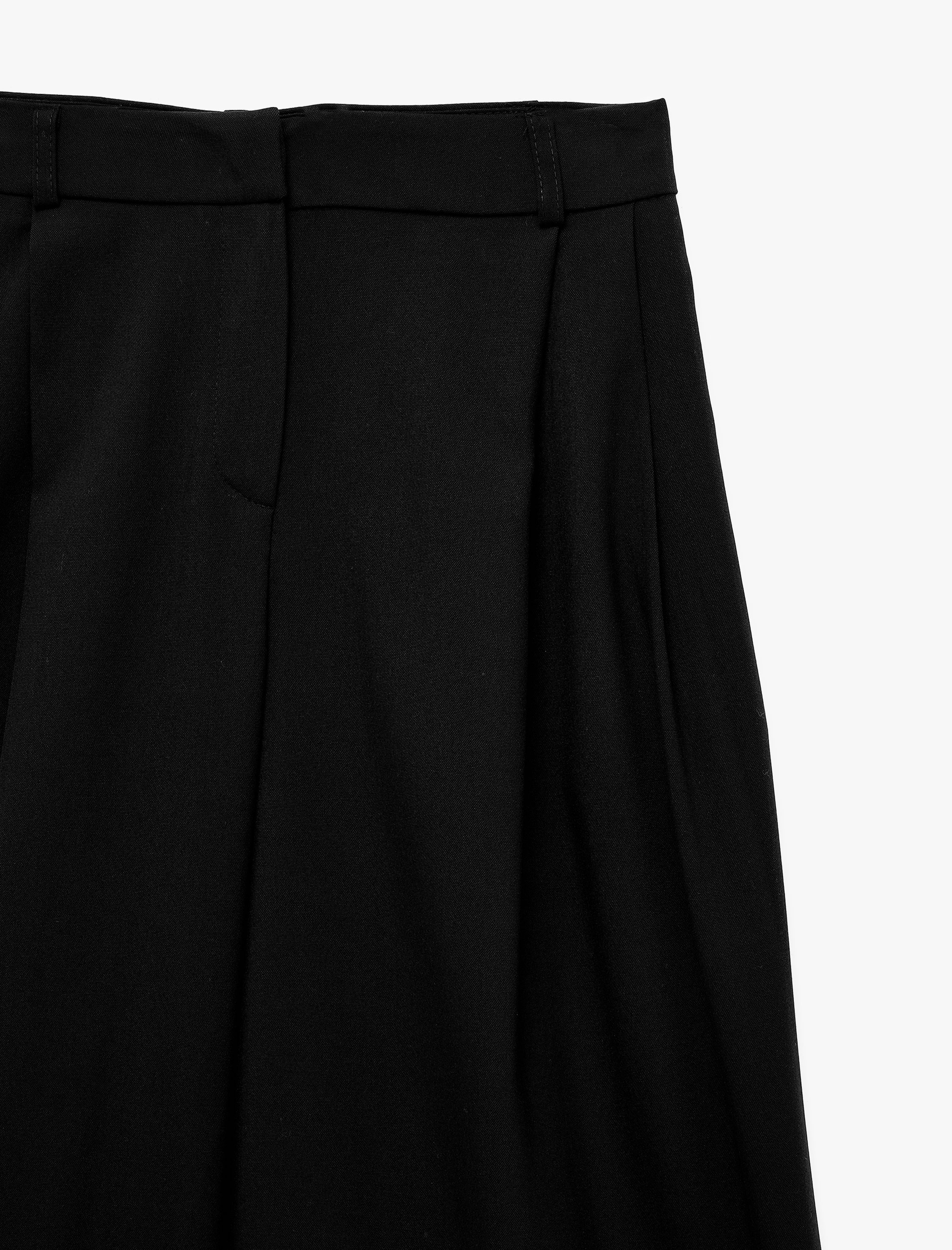   Cepli Bol Kesim Geniş Paça Kumaş Baggy Pantolon